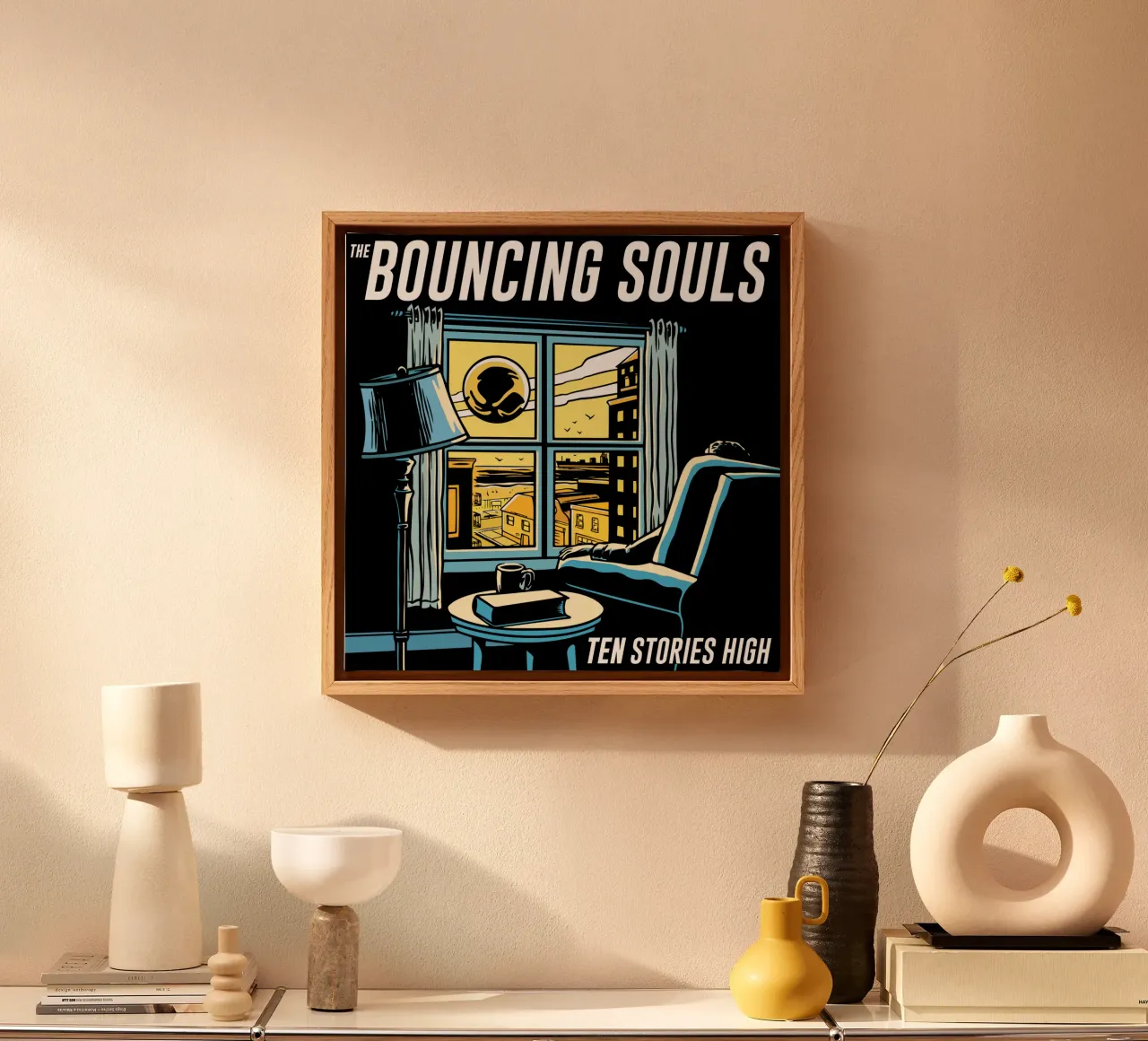 The Bouncing Souls - Ten Stories High tela con Cornice a cassetta da Nadirsungga