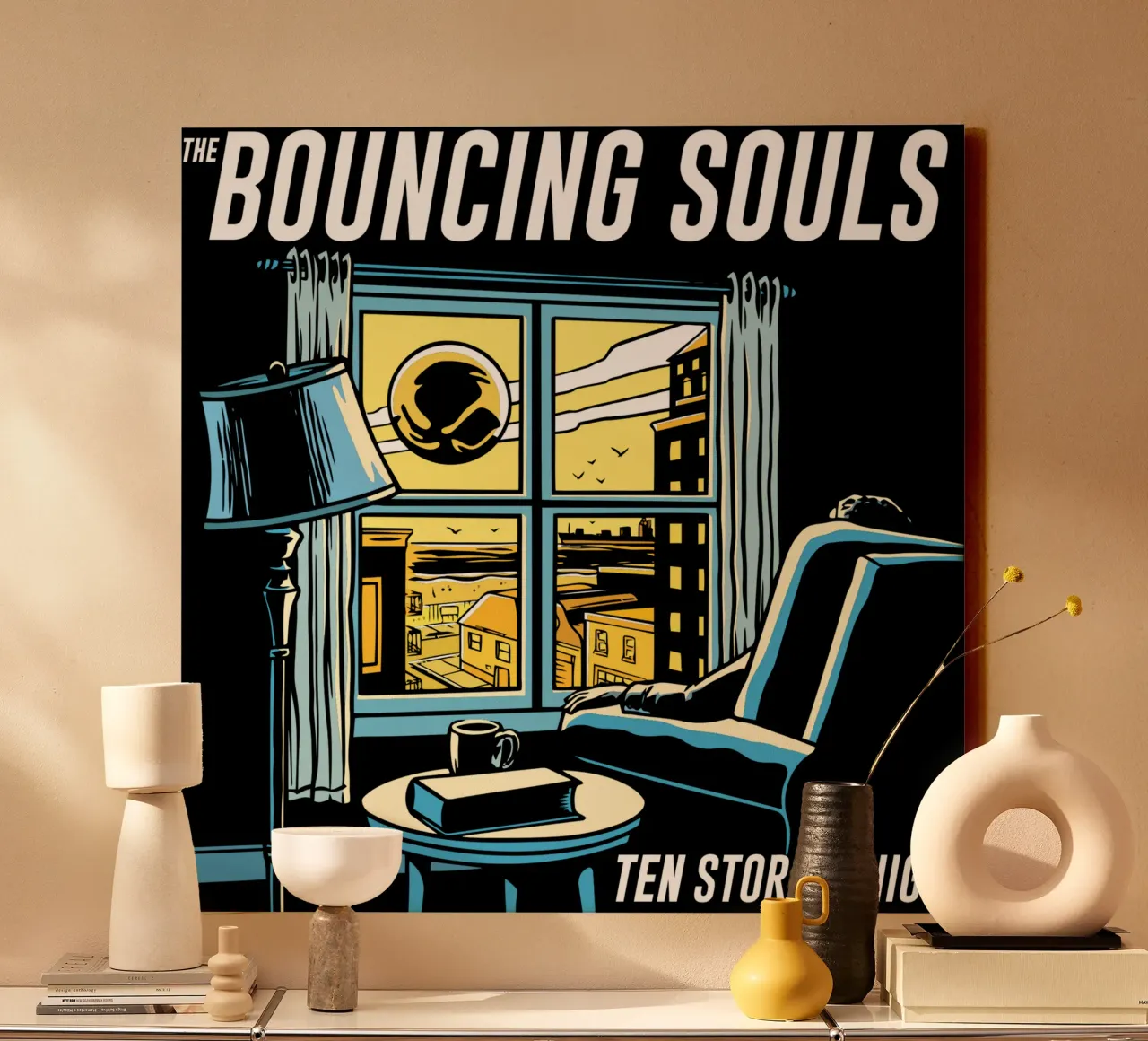 The Bouncing Souls - Ten Stories High tela con Cornice a cassetta da Nadirsungga