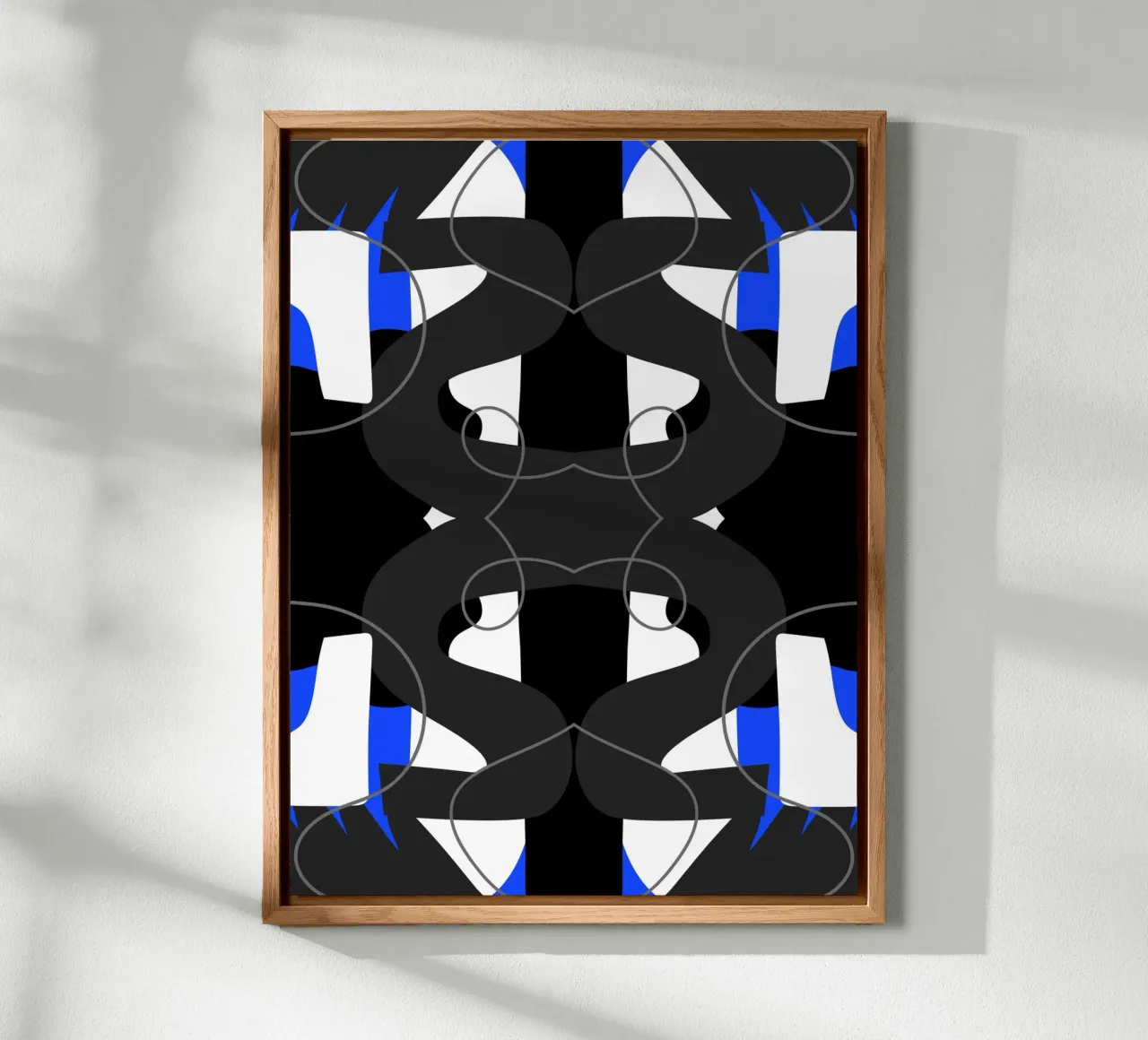 Simmetria blu e nera pannello forex da Little Dean