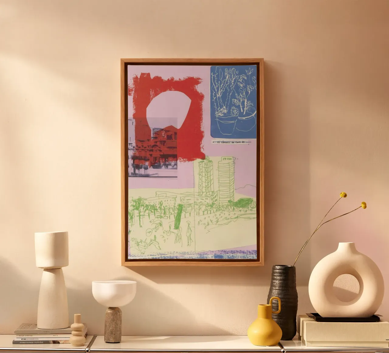 Barcelona Collage canvas by Stars Above Us
