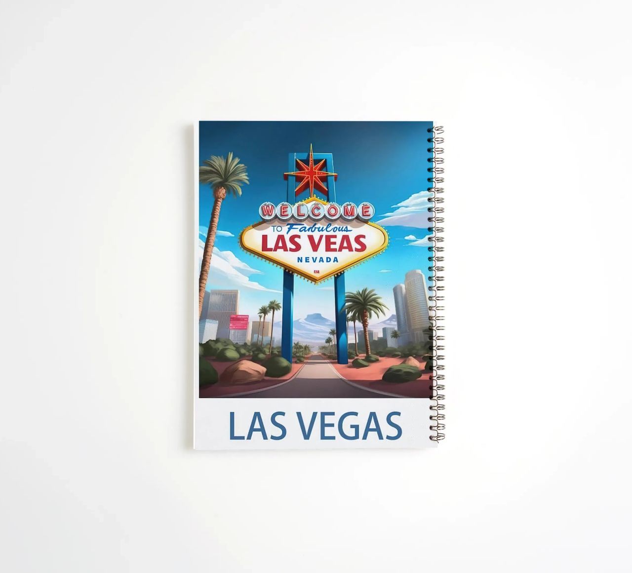 LuaNi Las Vegas Nevada spiral notebook by cooper shop