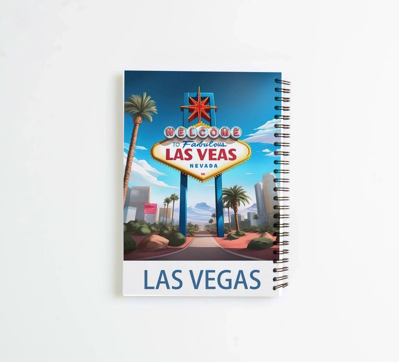 LuaNi Las Vegas Nevada spiral notebook by cooper shop