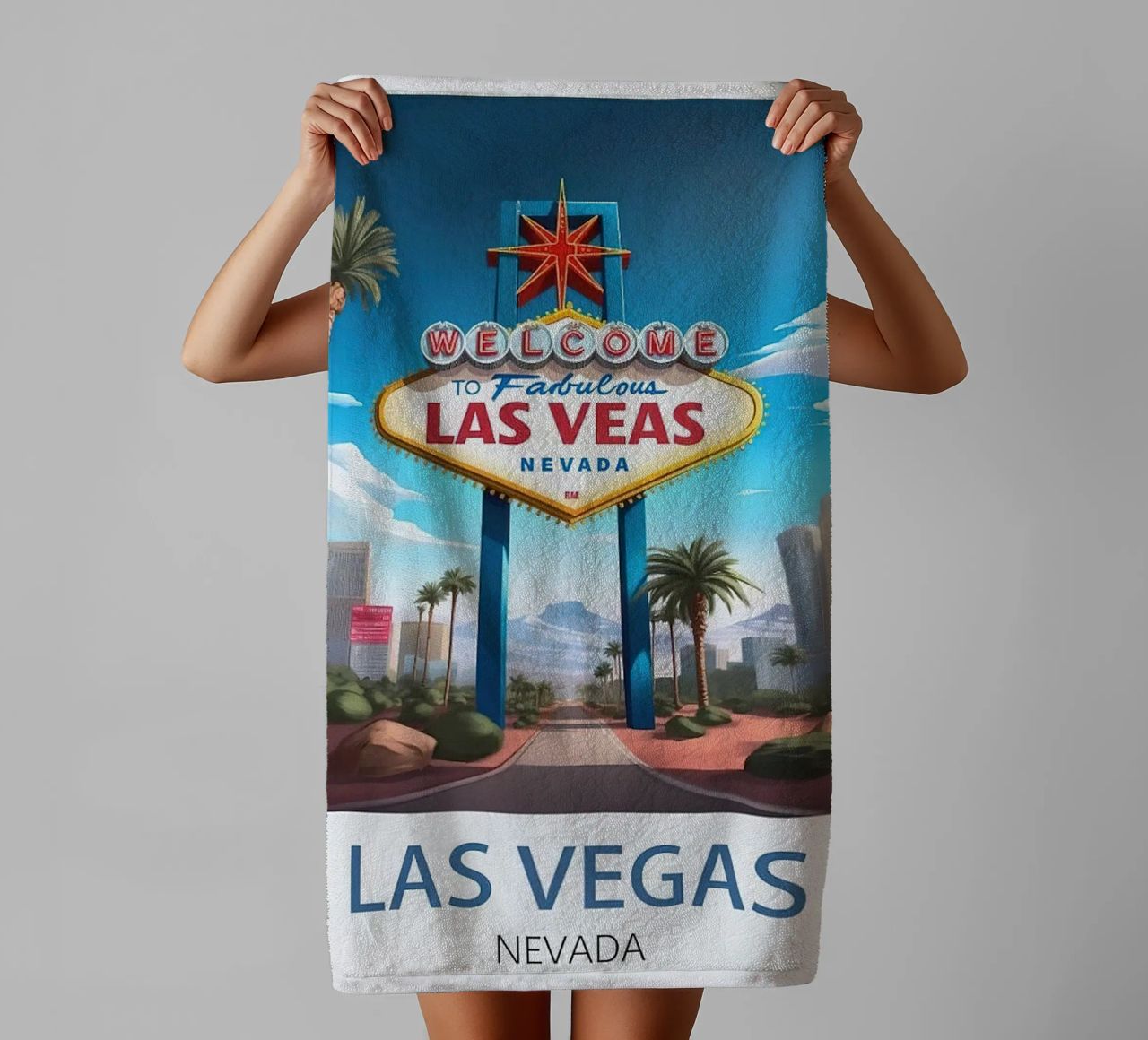 LuaNi Las Vegas Nevada towel by cooper shop