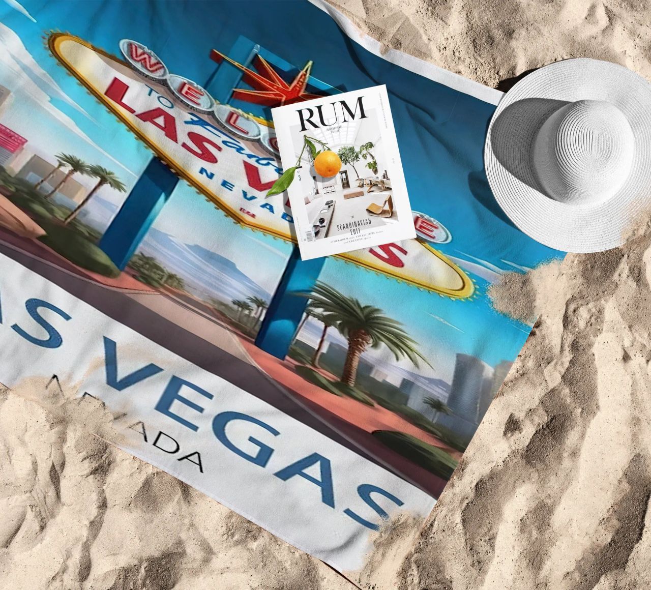 LuaNi Las Vegas Nevada beach towel by cooper shop