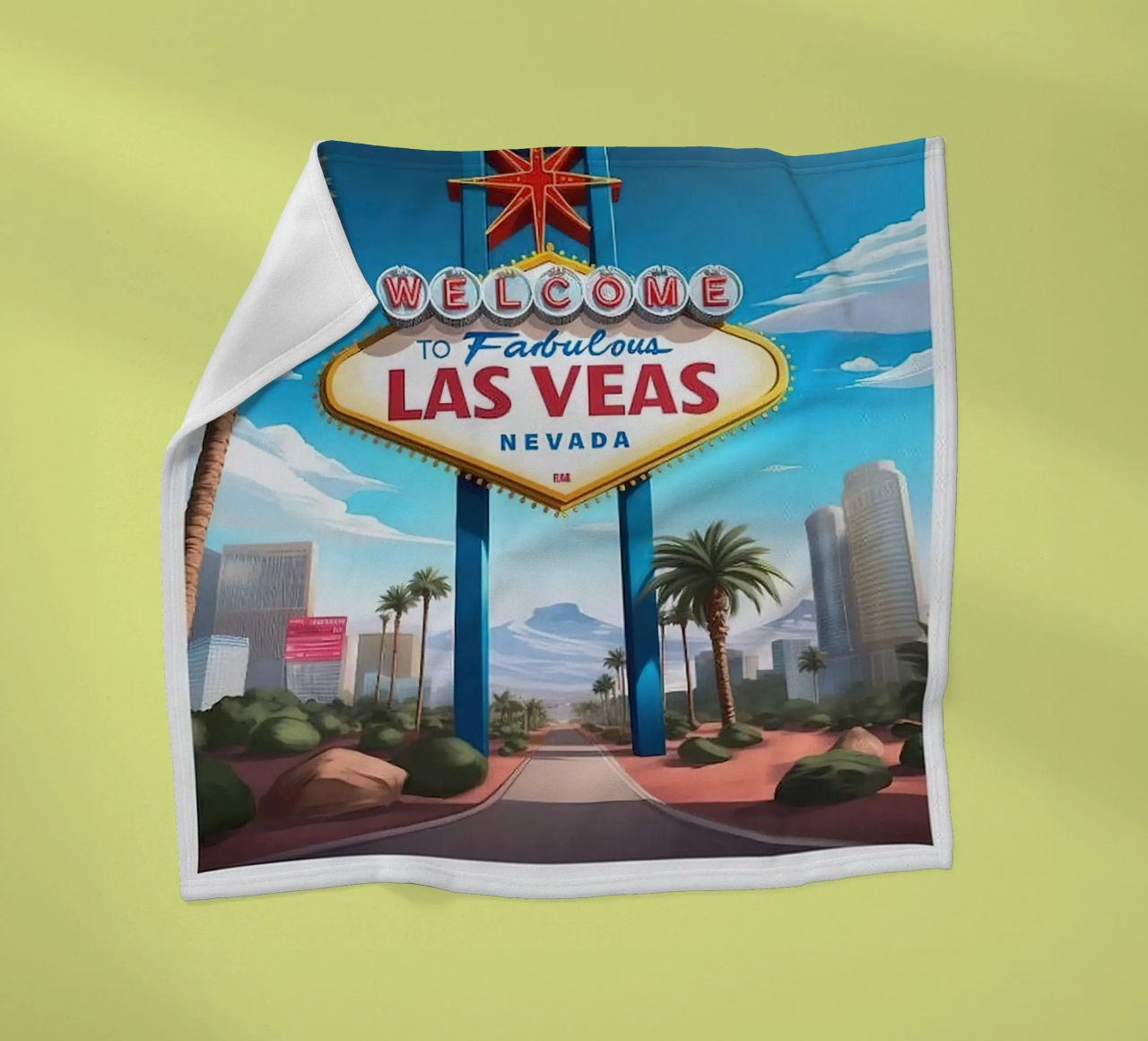 LuaNi Las Vegas Nevada fleece blanket by cooper shop