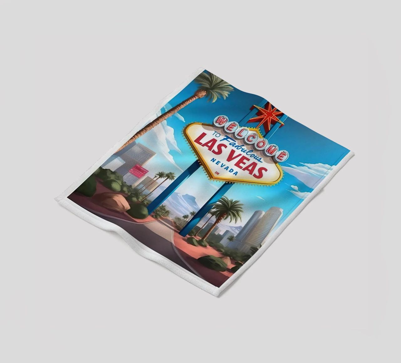 LuaNi Las Vegas Nevada fleece blanket by cooper shop
