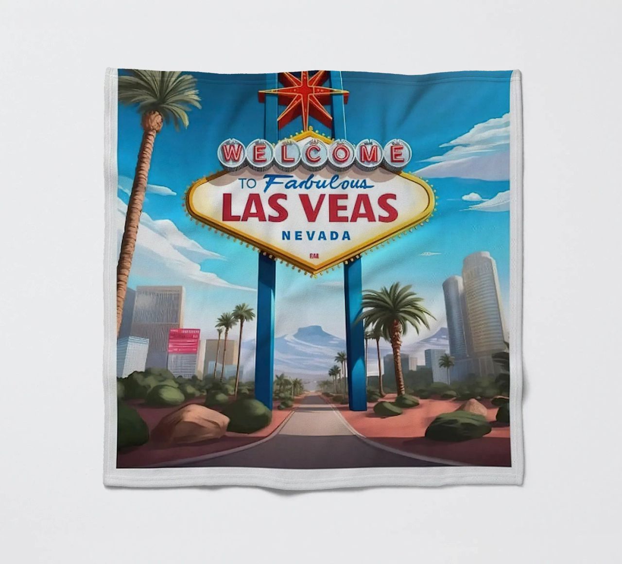 LuaNi Las Vegas Nevada fleece blanket by cooper shop