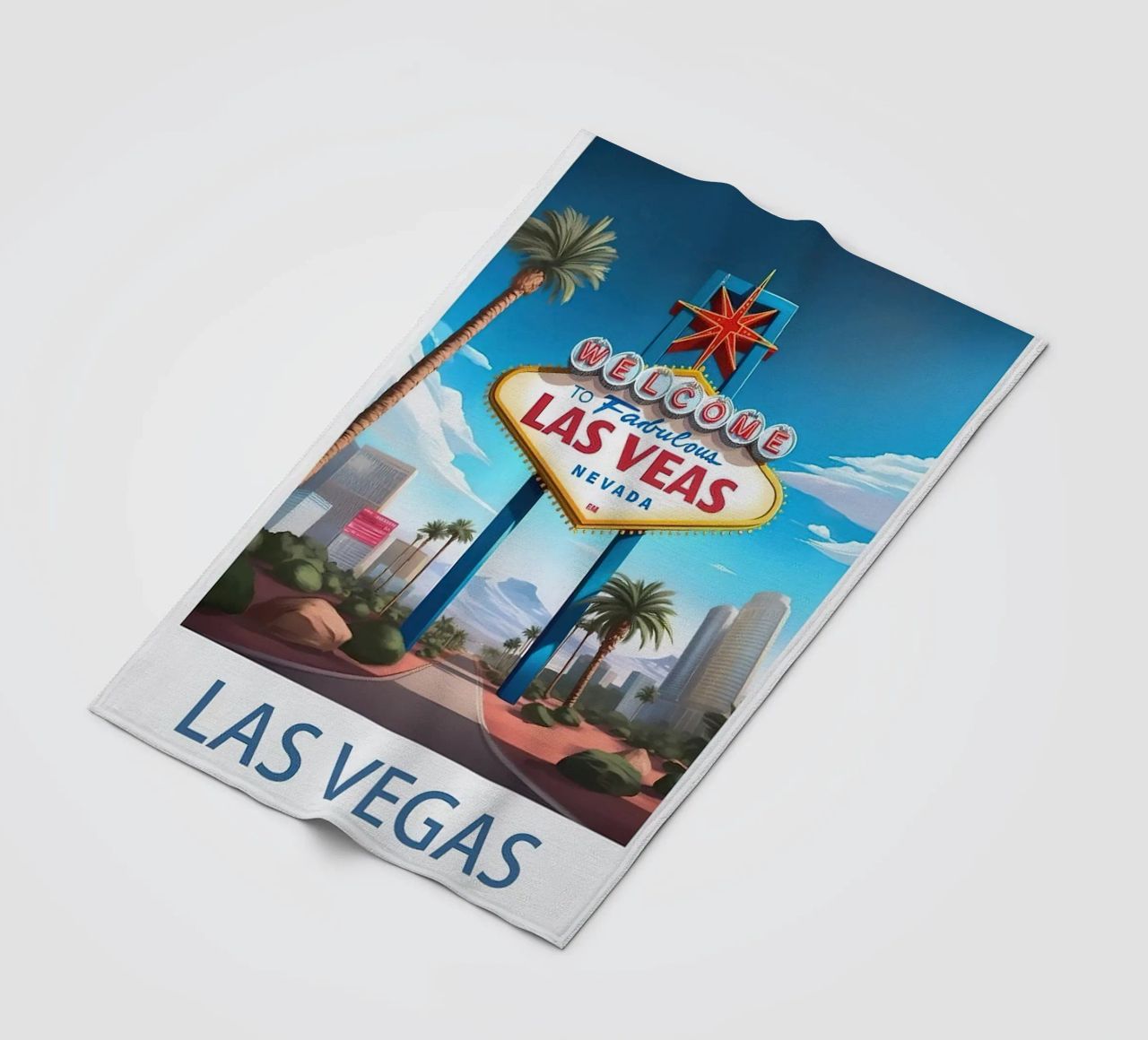 LuaNi Las Vegas Nevada fleece blanket by cooper shop