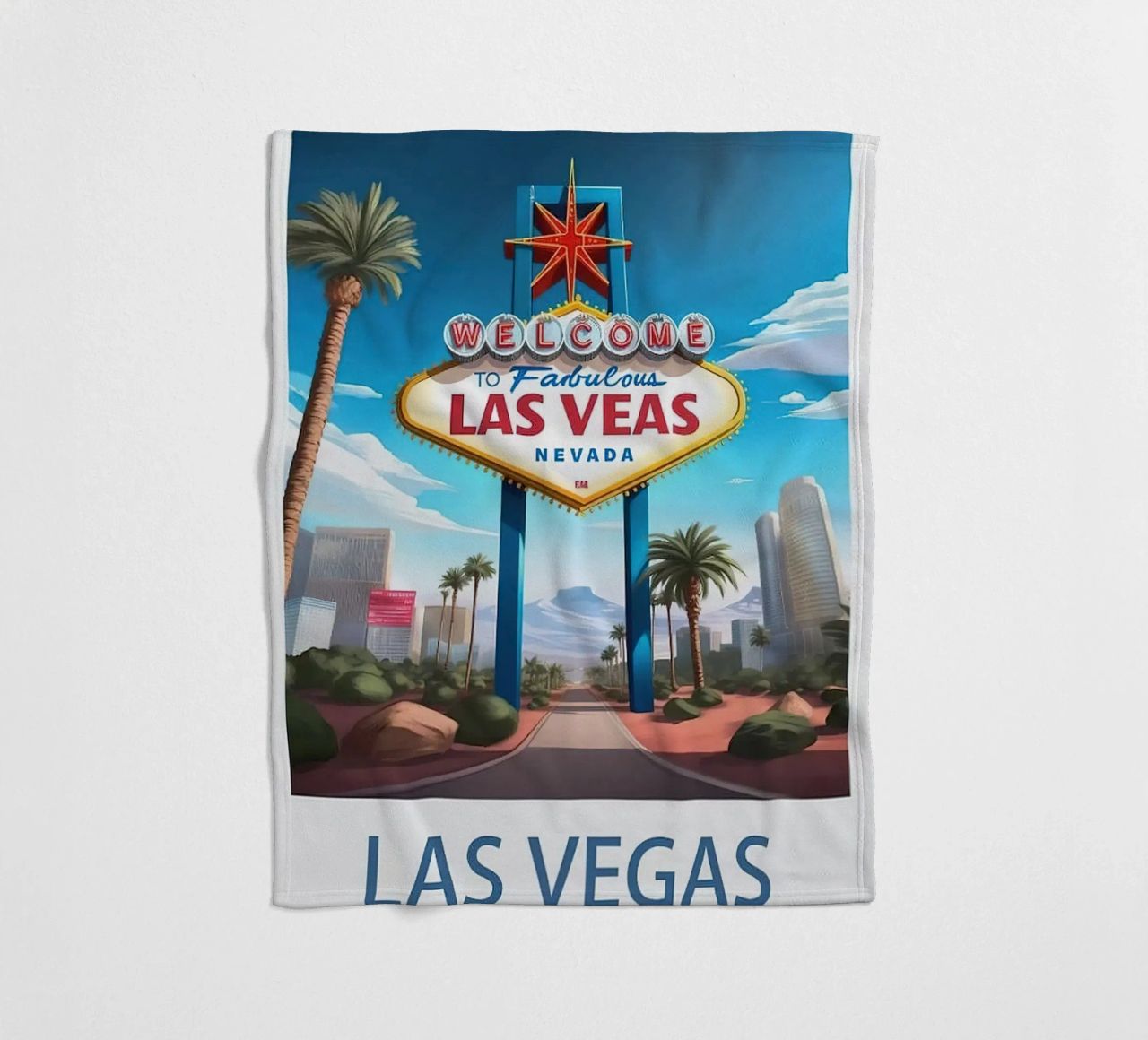 LuaNi Las Vegas Nevada fleece blanket by cooper shop