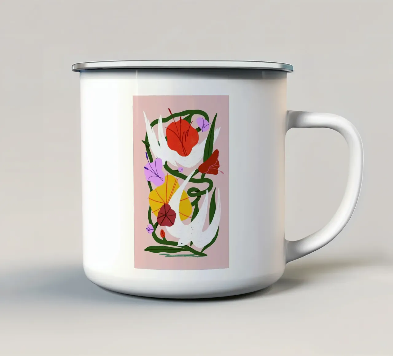 Garden Swoop tazza in smalto da Pure