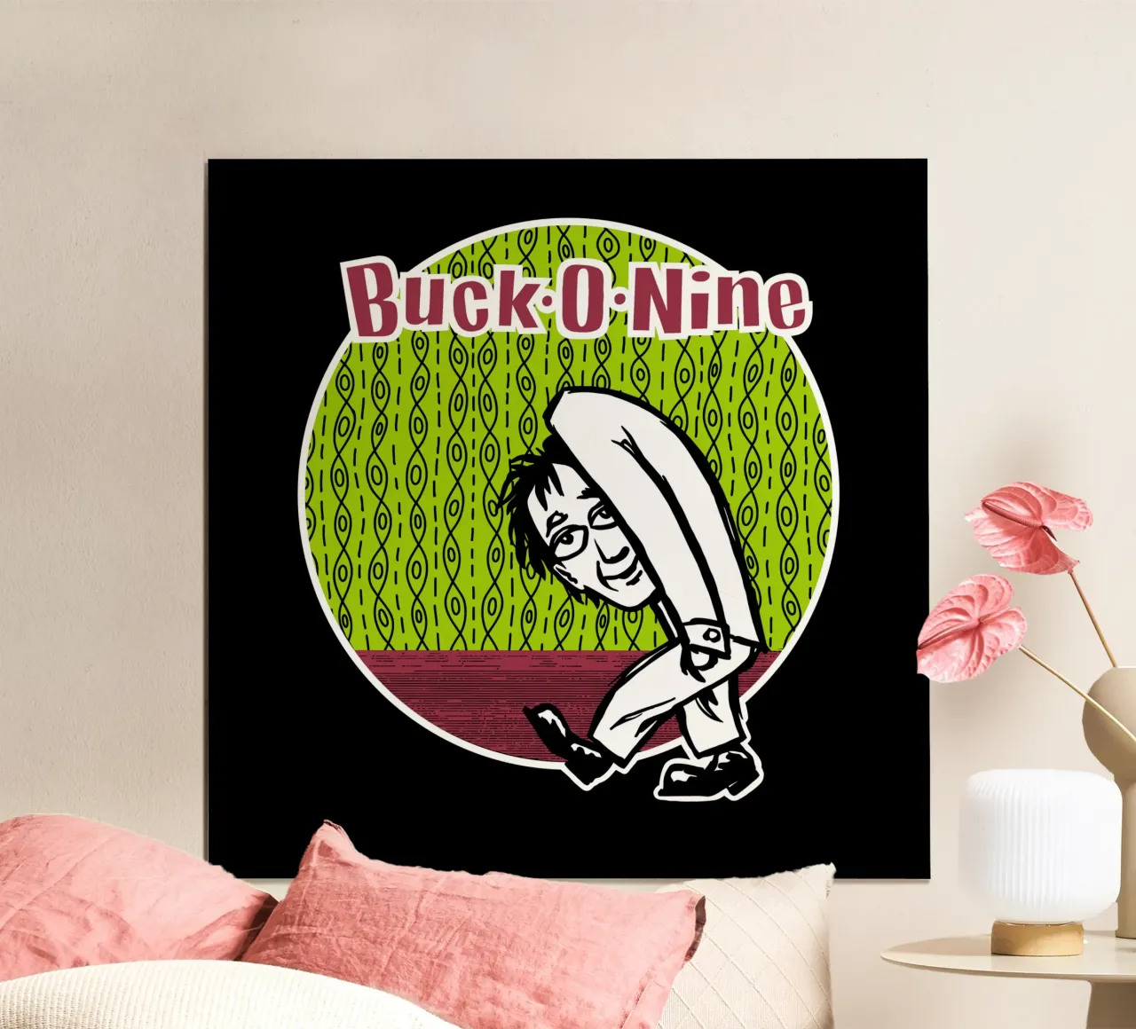 Buck-O-Nine poster con telaio in alluminio da Aranduts