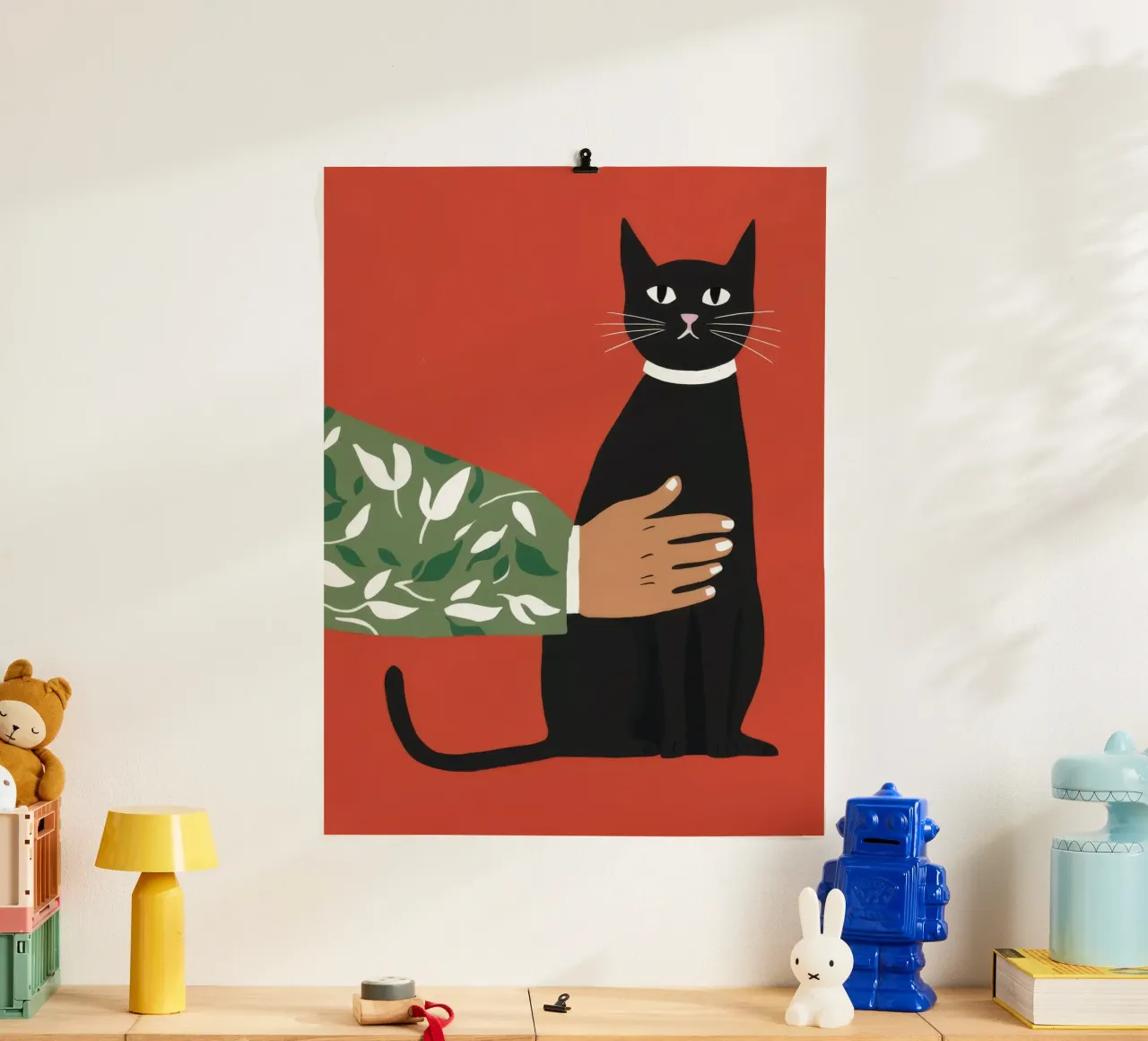Noir Feline Verdant poster by Lumi Eyes