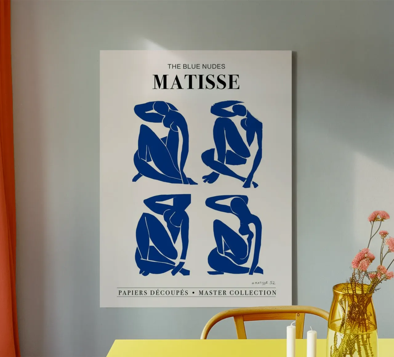 matisse-imagen de una mujer sentada relajada lienzo con Marco flotante de sazkia art