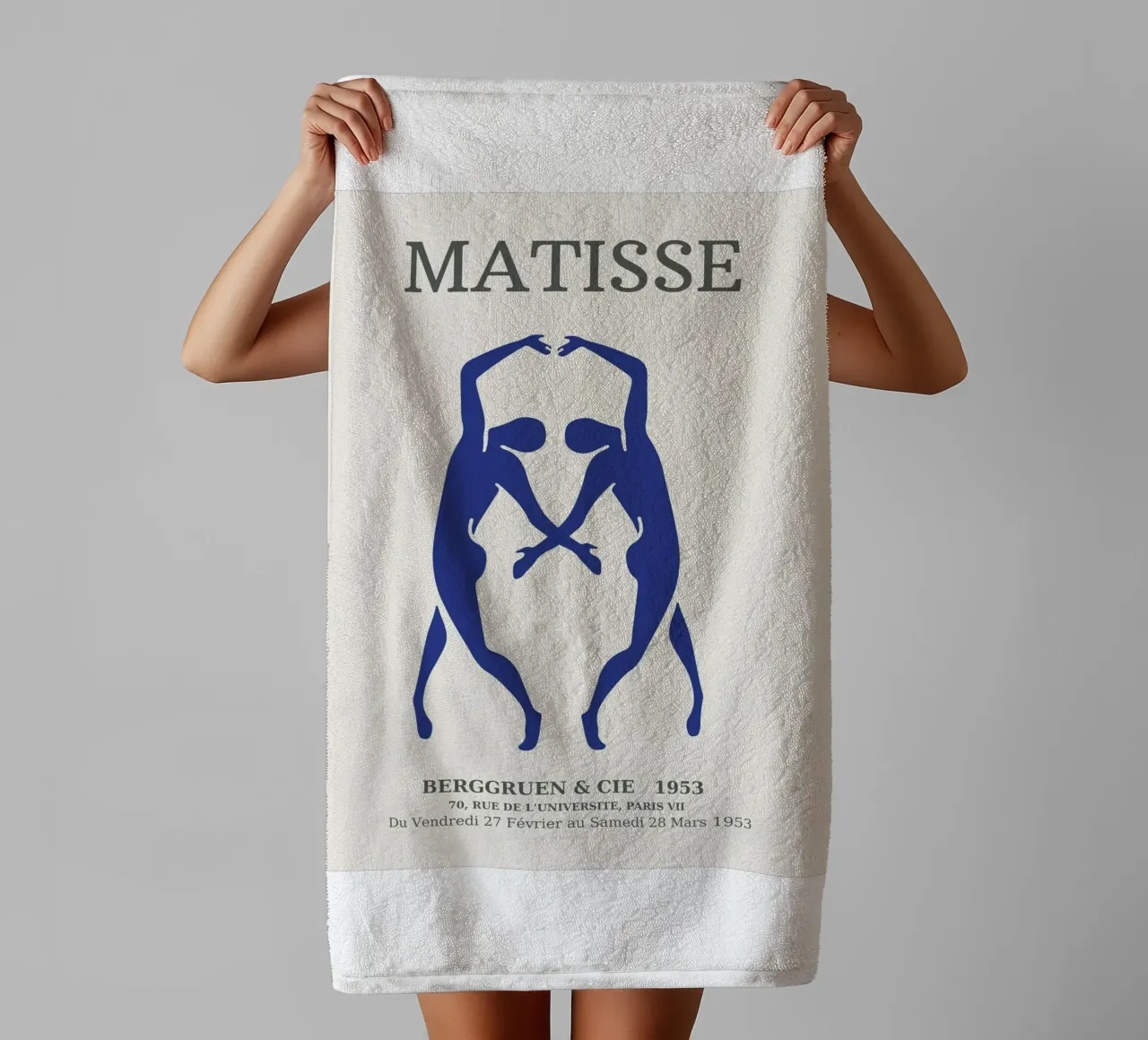 matisse-deux figures féminines dansant serviette de bain de sazkia art