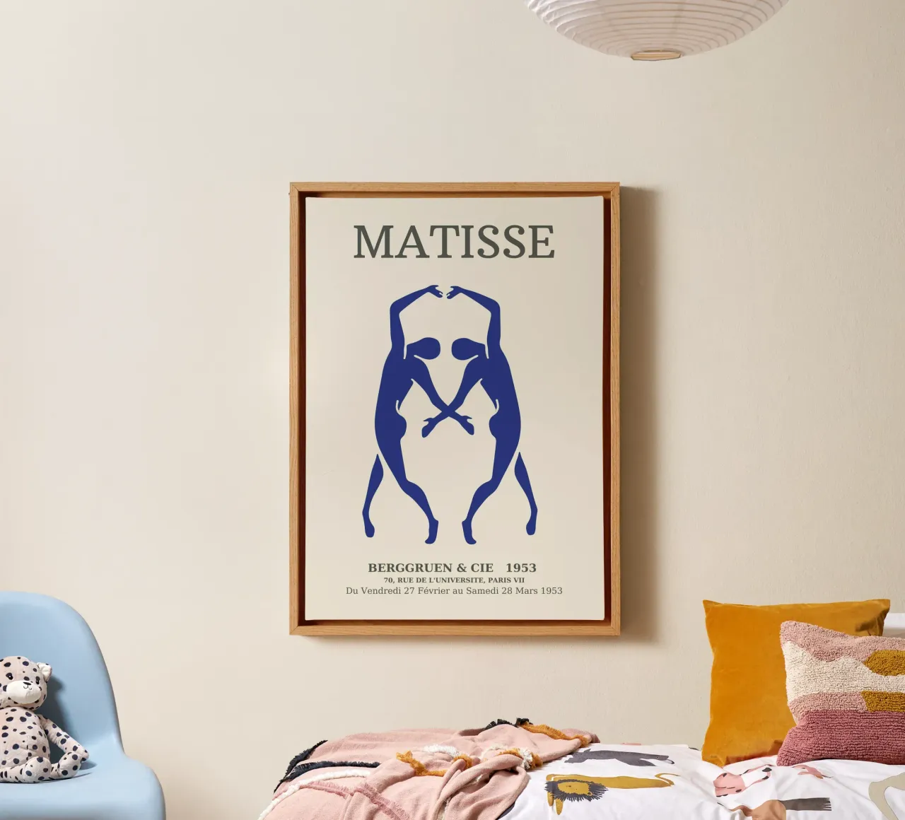 matisse-zwei tanzende frauenfiguren Leinwand mit Schattenfugenrahmen von sazkia art