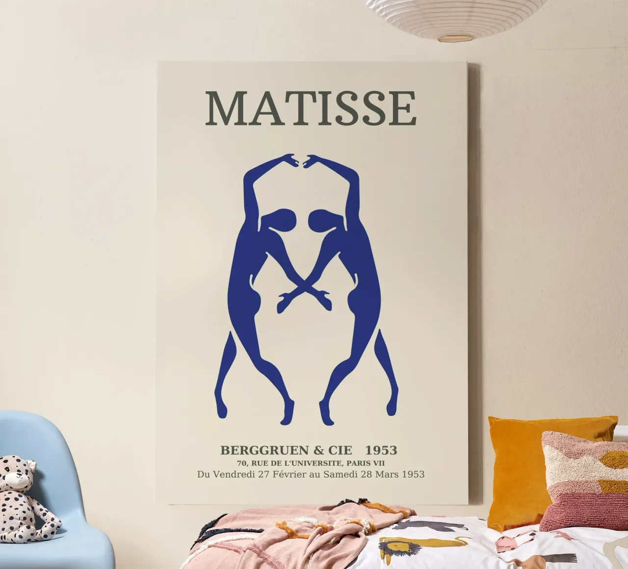 matisse-zwei tanzende frauenfiguren Leinwand mit Schattenfugenrahmen von sazkia art