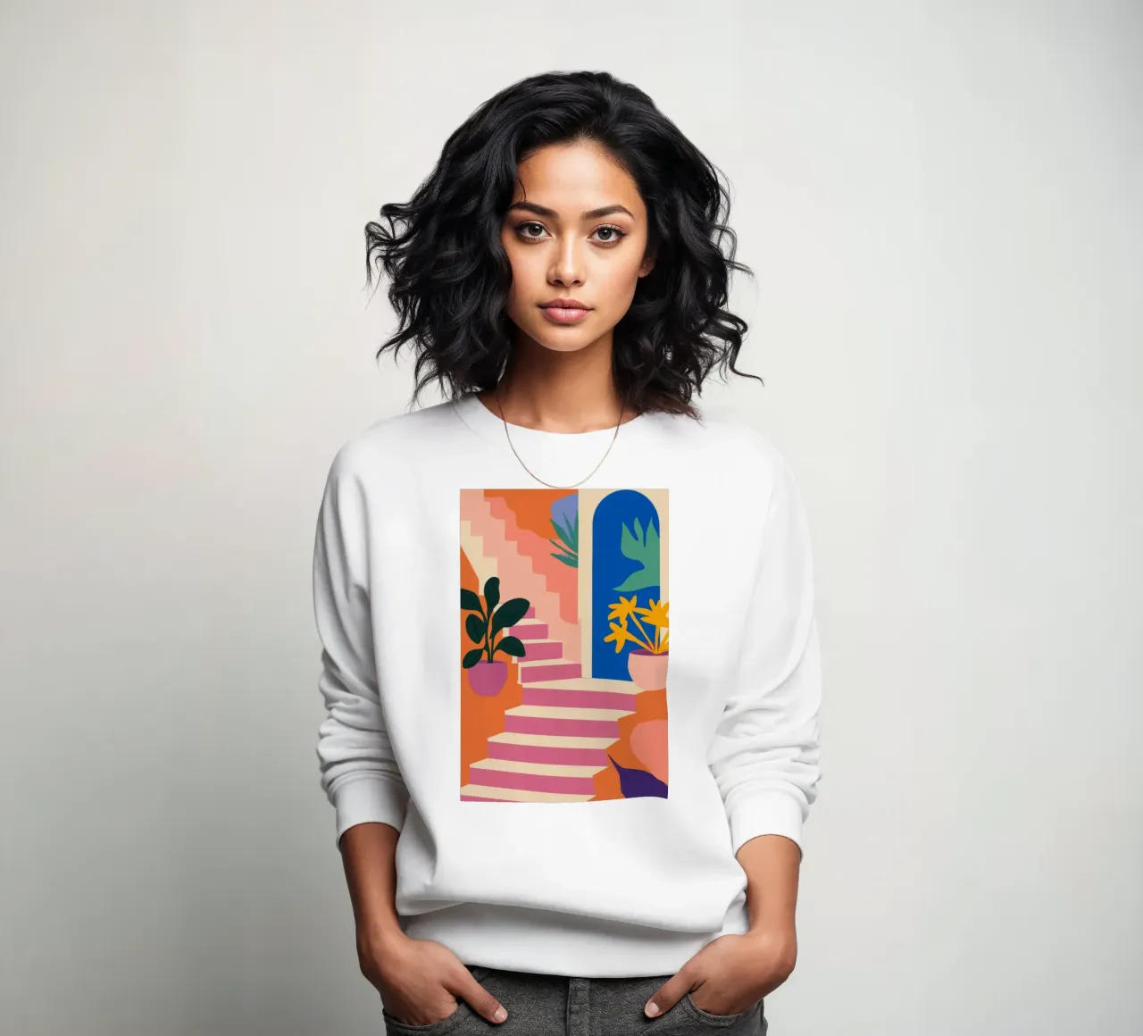 Arco delle scale in fiore felpa da Lumi Eyes