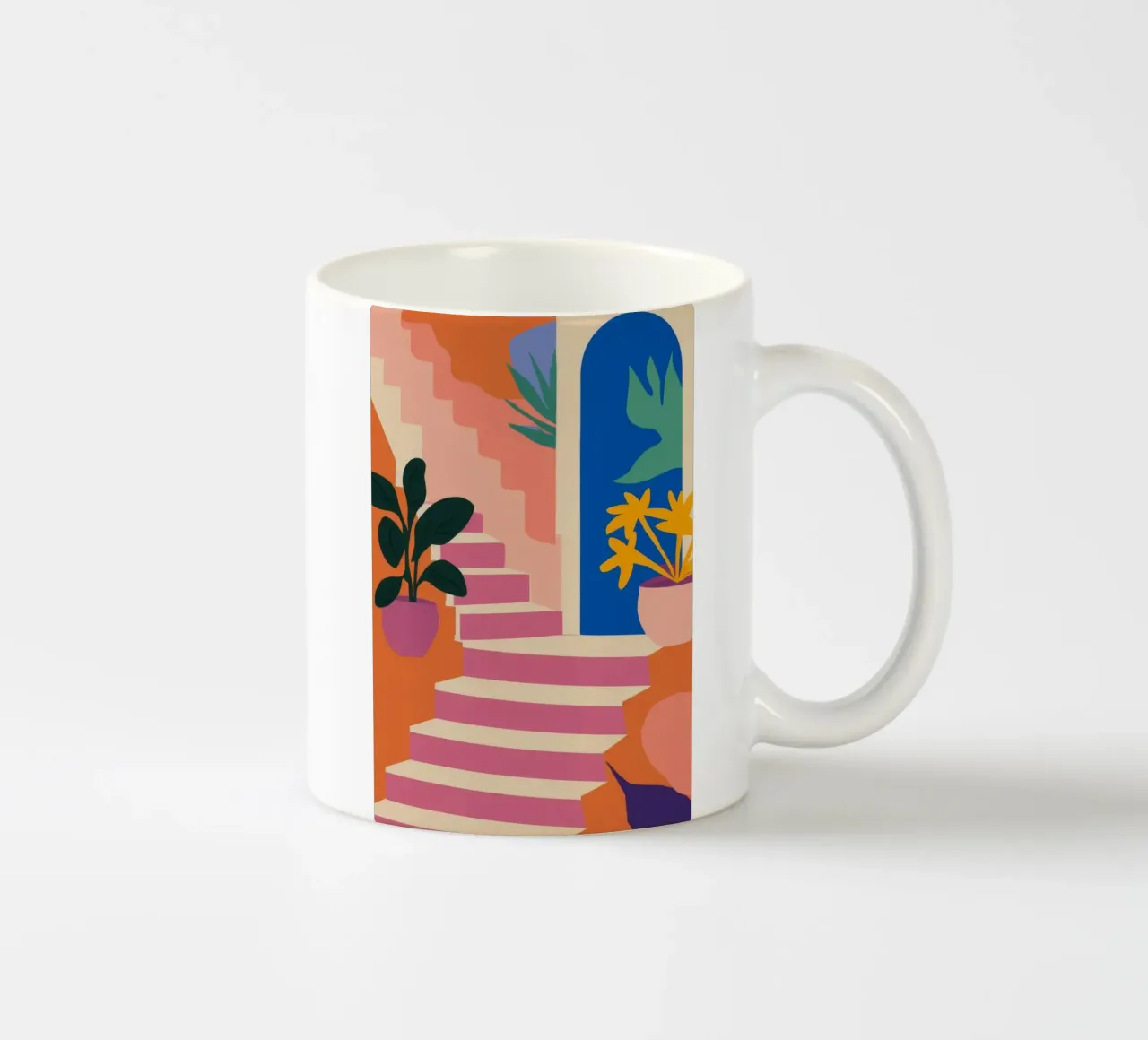 Arco delle scale in fiore tazza in ceramica da Lumi Eyes