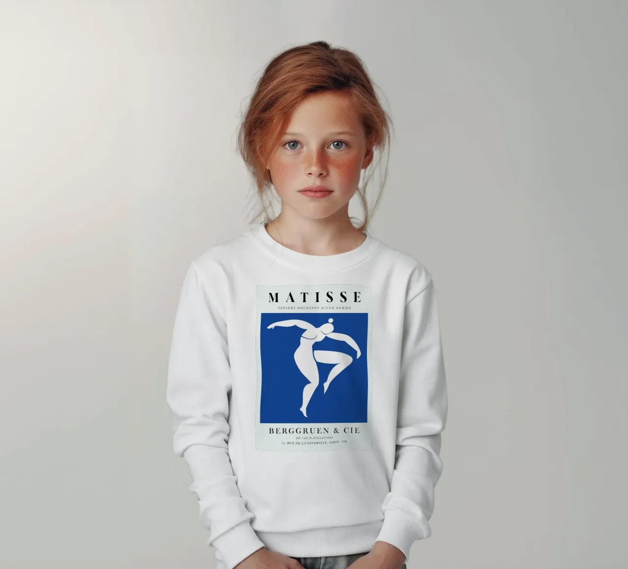 matisse-silhoutte di donna che danza felpa bambino da sazkia art