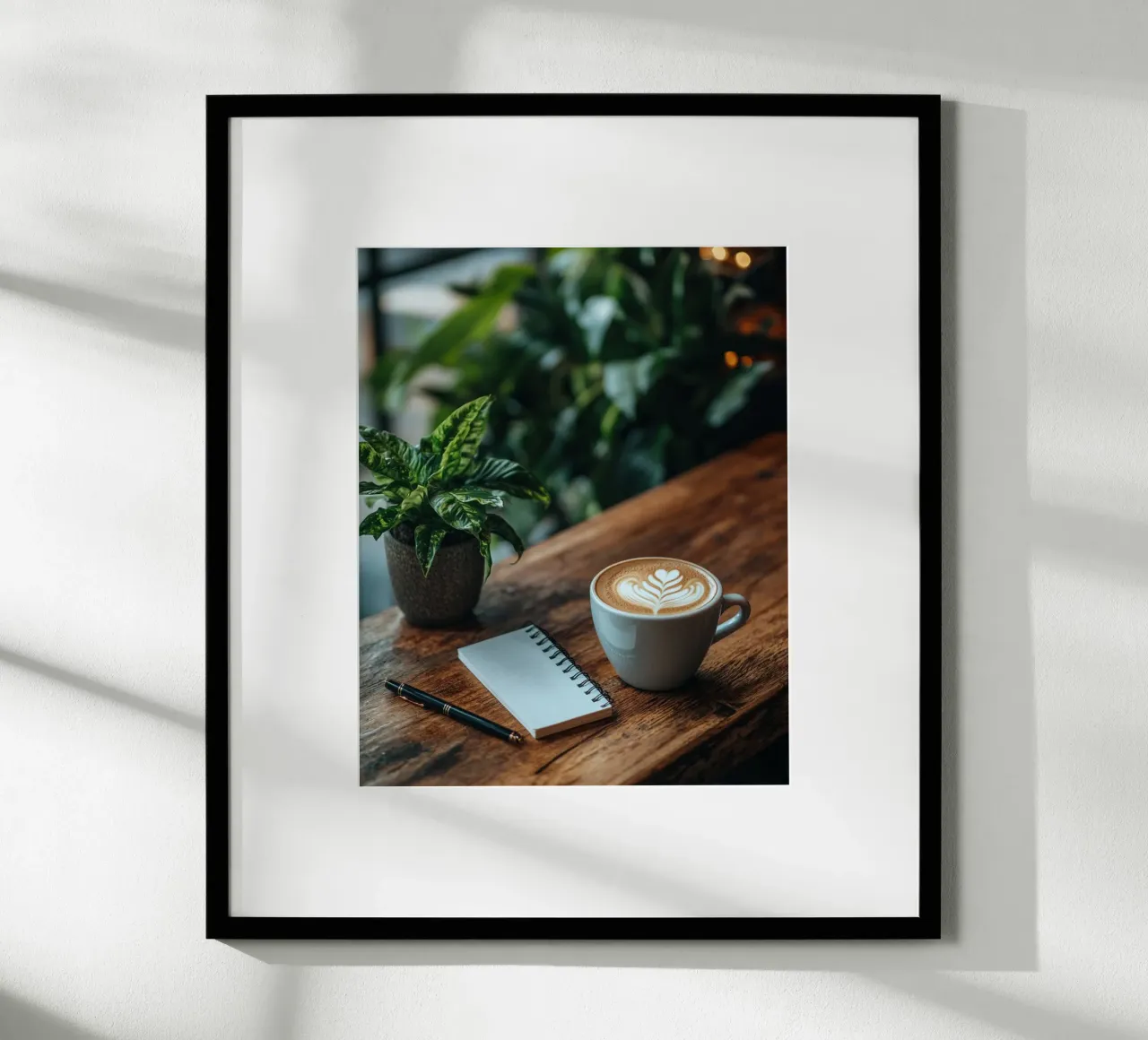 Verde lussureggiante poster con telaio in alluminio da PhotoVibe Decor