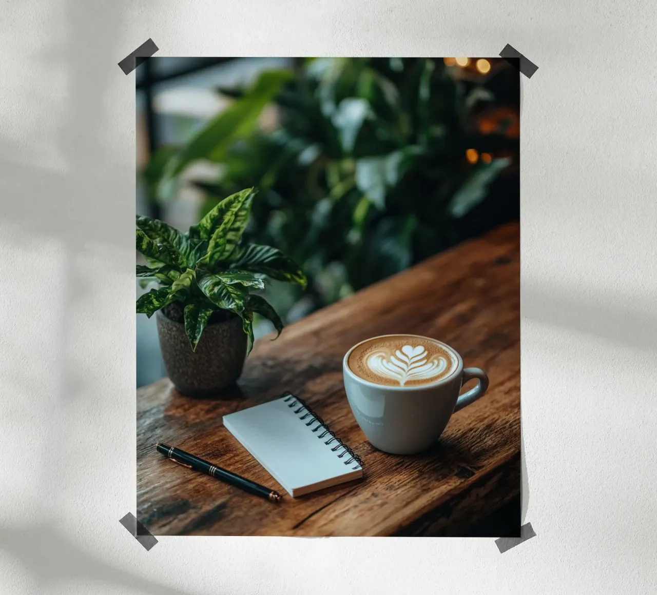 Verde lussureggiante poster con telaio in alluminio da PhotoVibe Decor