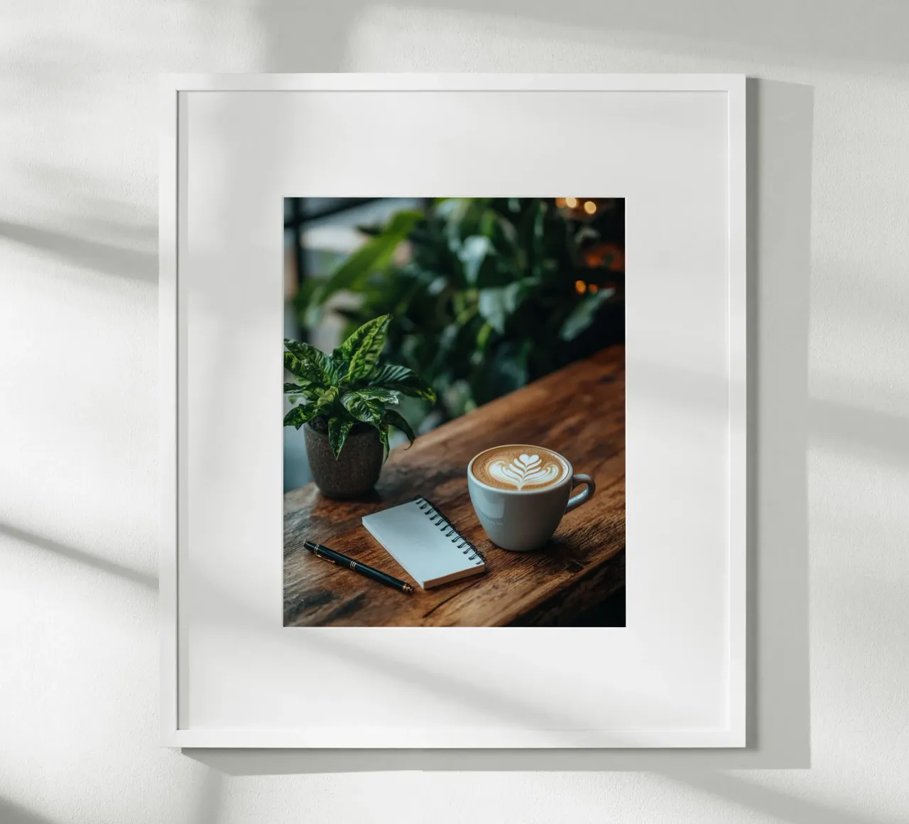 Verde lussureggiante poster con telaio in alluminio da PhotoVibe Decor