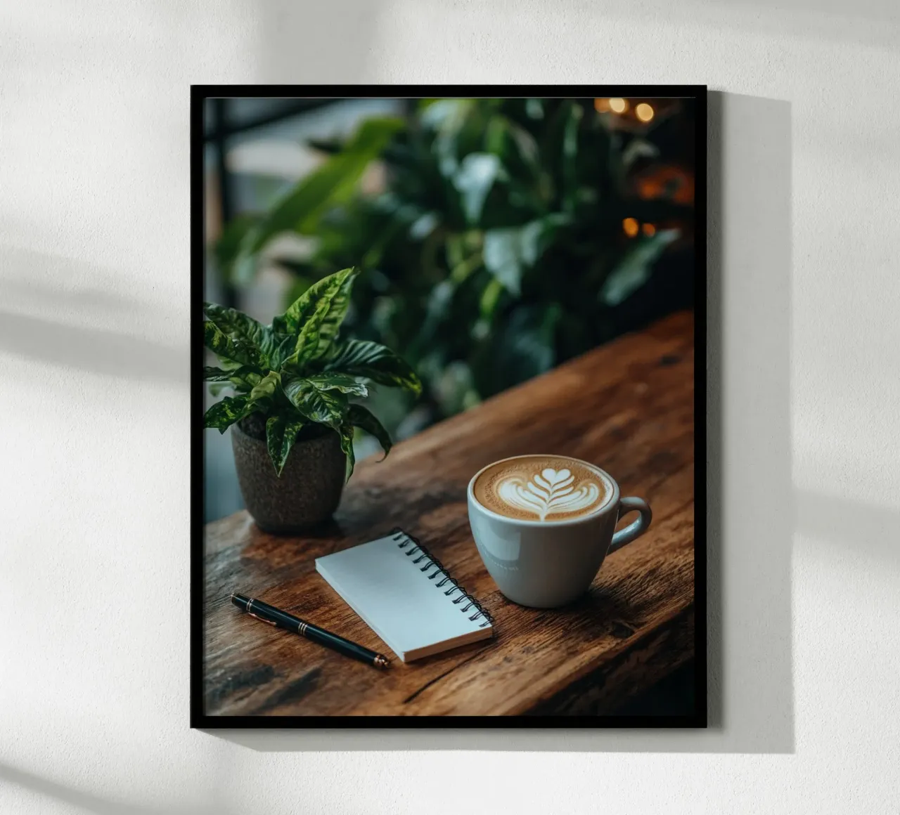 Verde lussureggiante poster con telaio in alluminio da PhotoVibe Decor