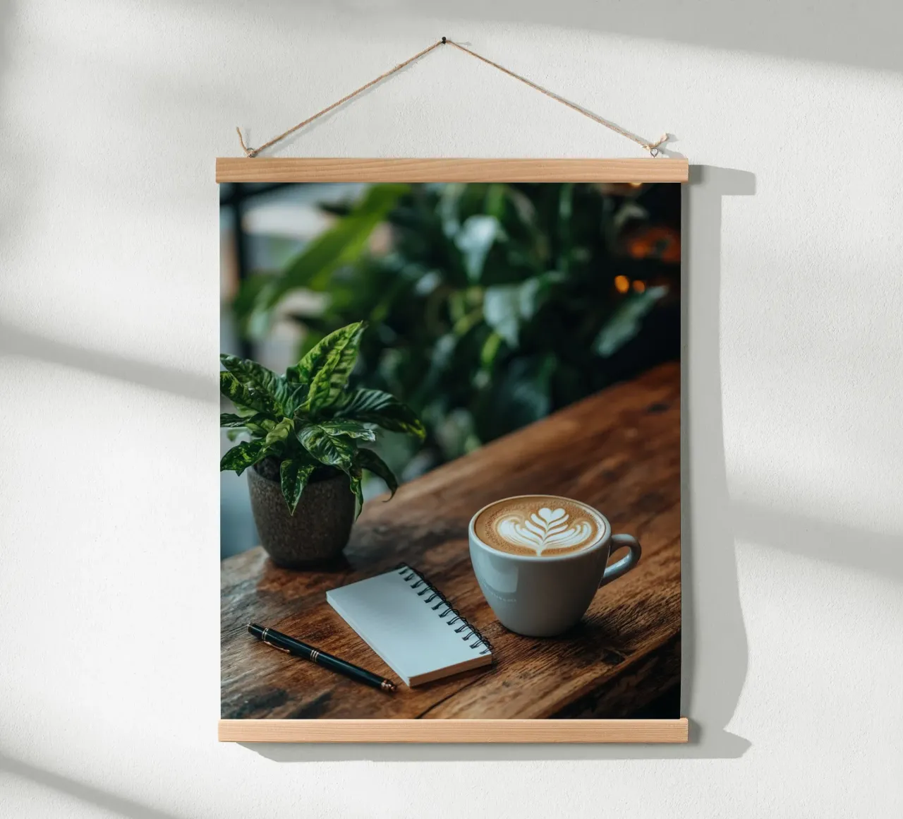 Verde lussureggiante poster con telaio in alluminio da PhotoVibe Decor