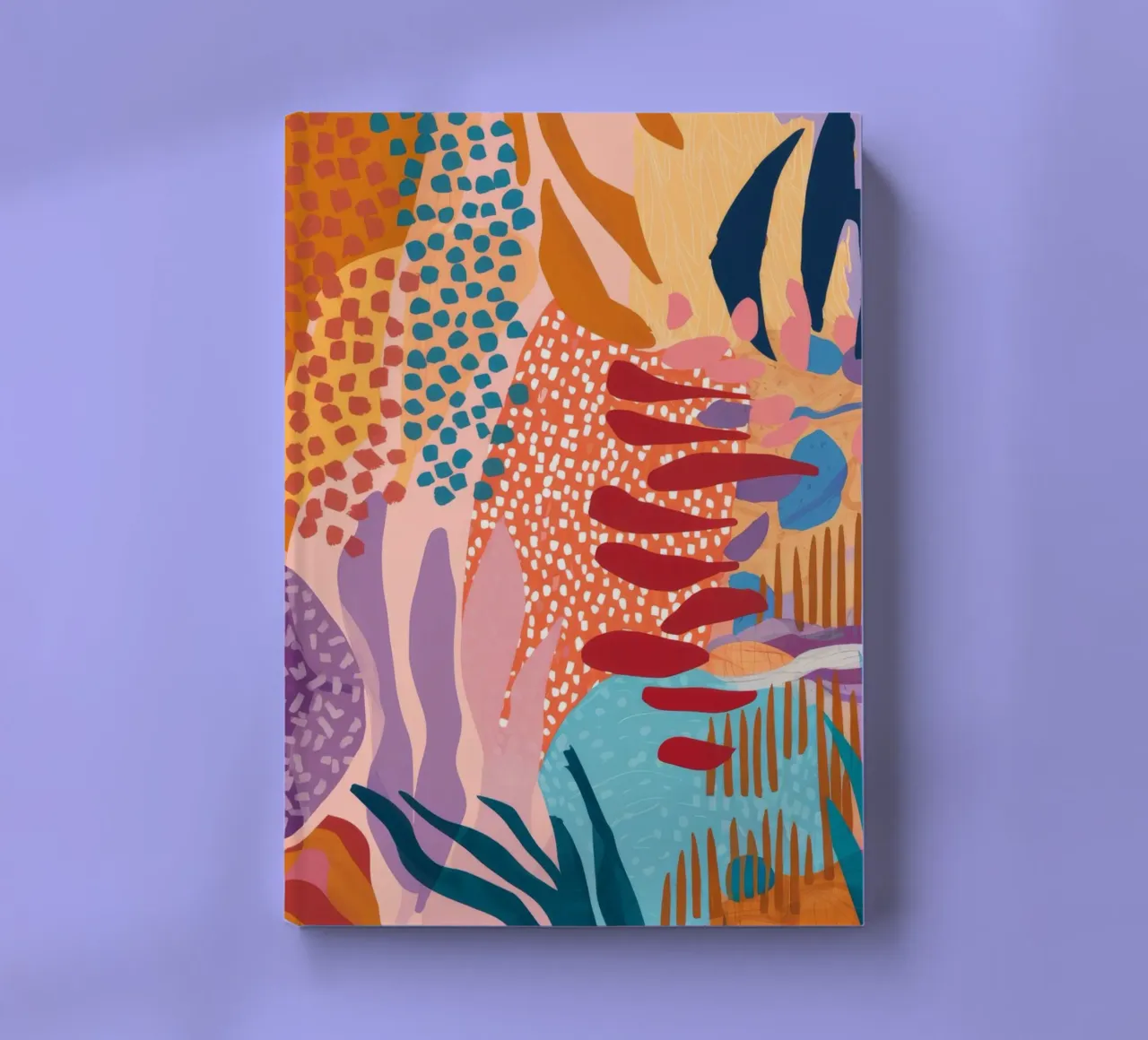 Earthy Flow Abstract notebook by Lumi Eyes