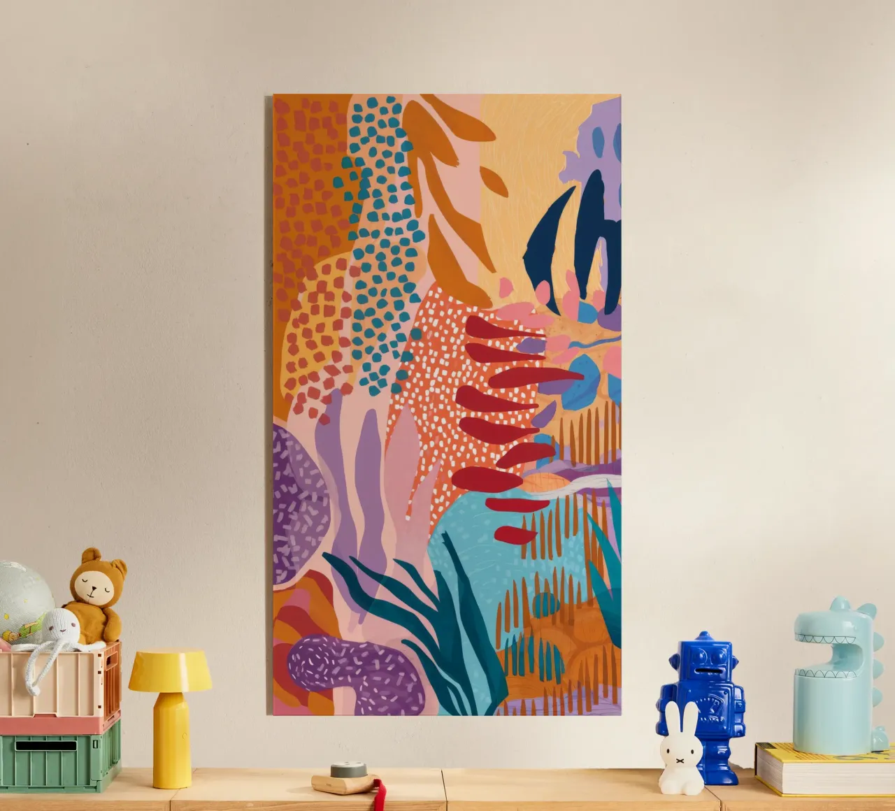 Aardse stroming Abstract acryl van Lumi Eyes