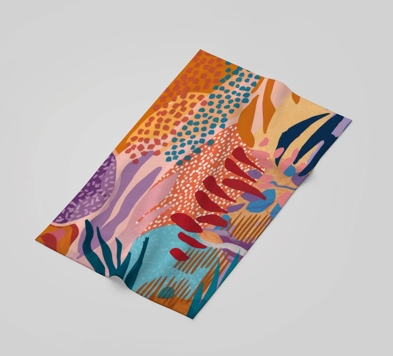 Earthy Flow Abstract beach towel by Lumi Eyes