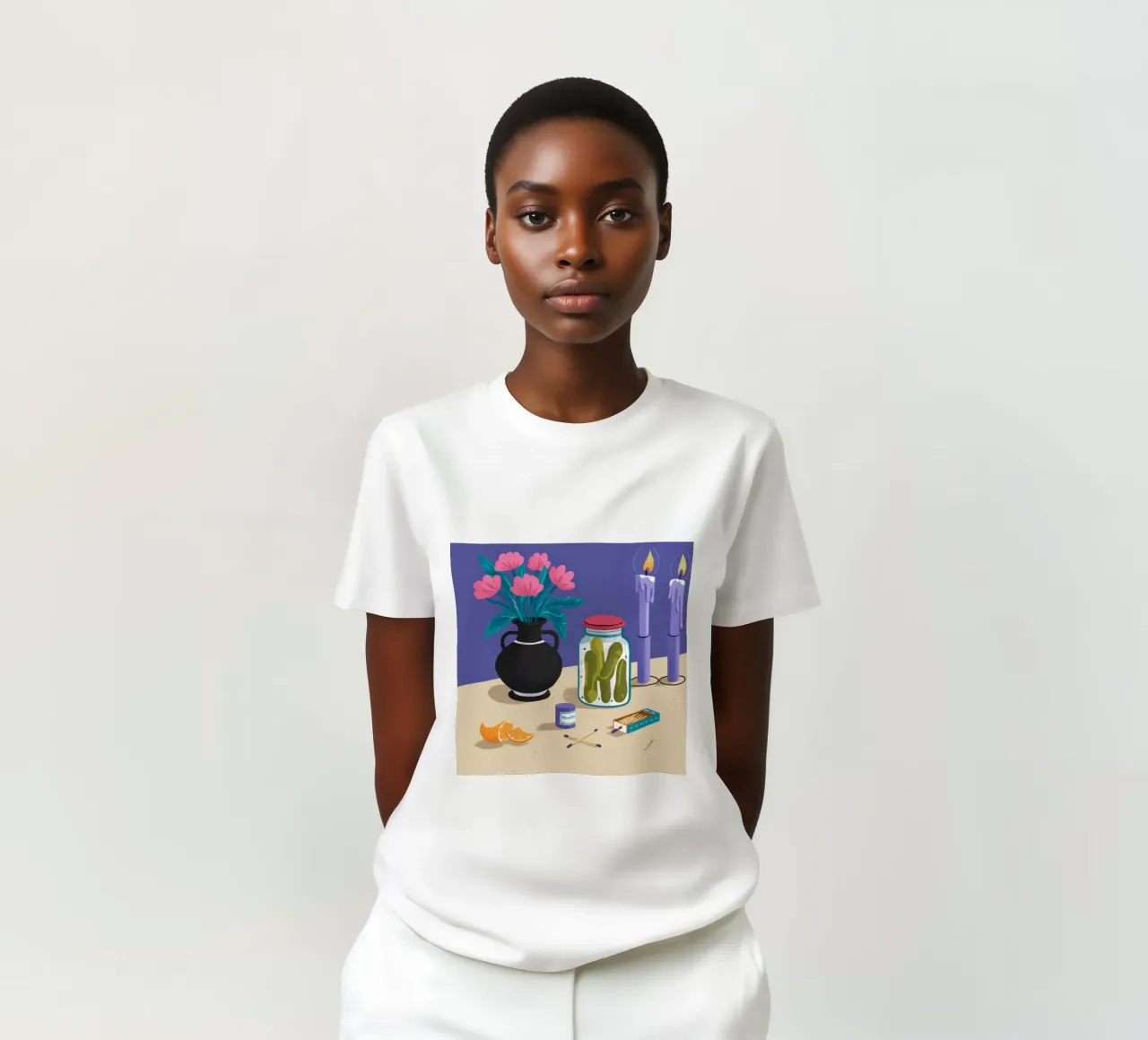 Notturno Sottaceto in fiore t-shirt da Lumi Eyes
