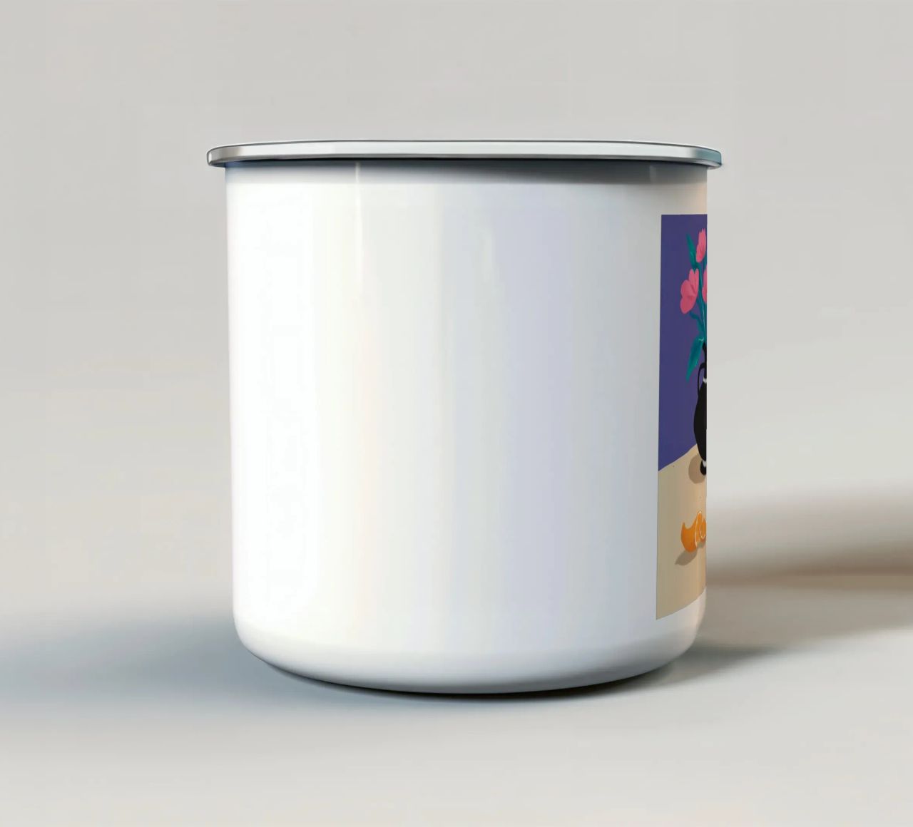 Notturno Sottaceto in fiore tazza in smalto da Lumi Eyes