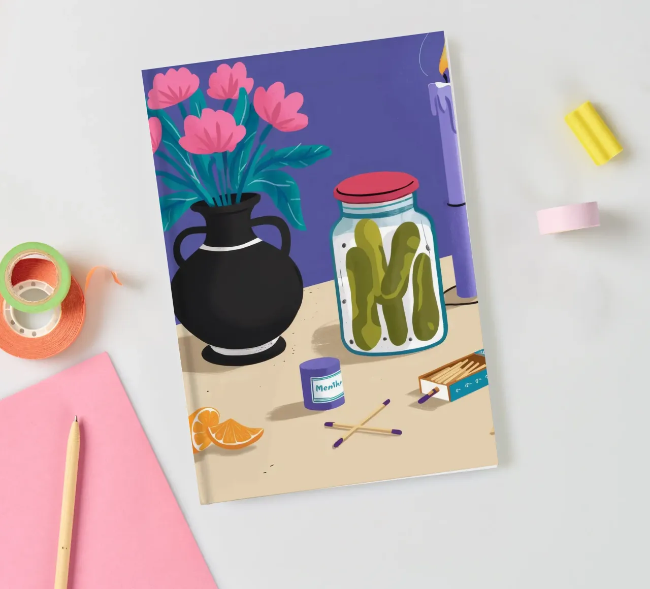 Nocturne Pickle Bloom Notizbuch von Lumi Eyes
