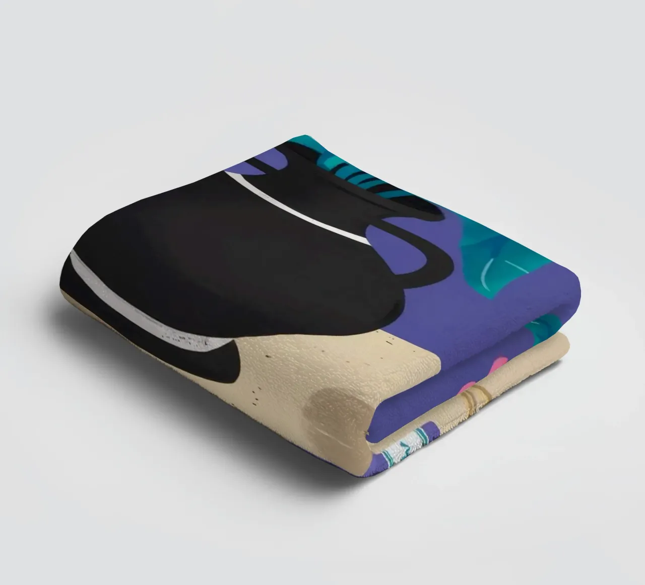 Nocturne Pickle Bloom towel by Lumi Eyes