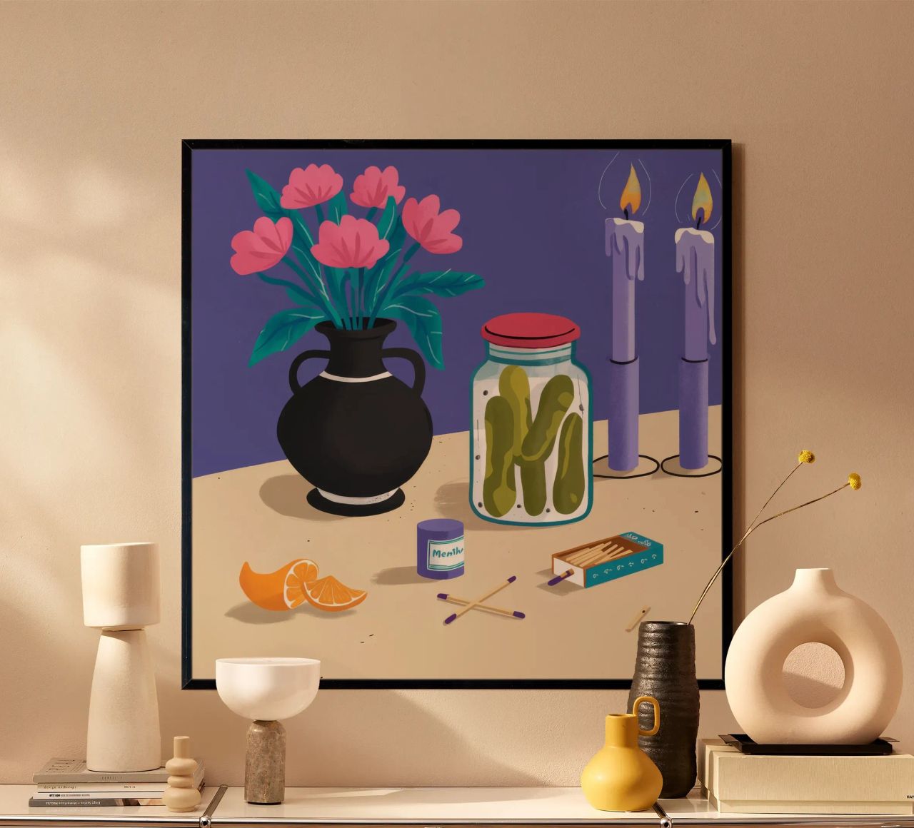Nocturne Pickle Bloom poster by Lumi Eyes