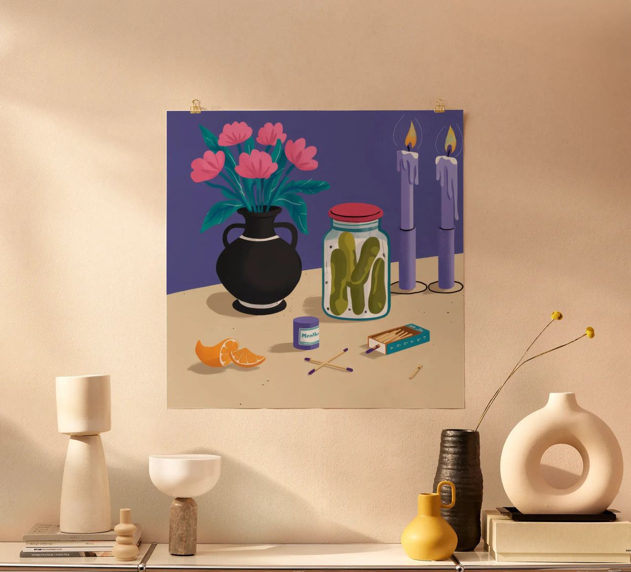 Nocturne Pickle Bloom poster by Lumi Eyes