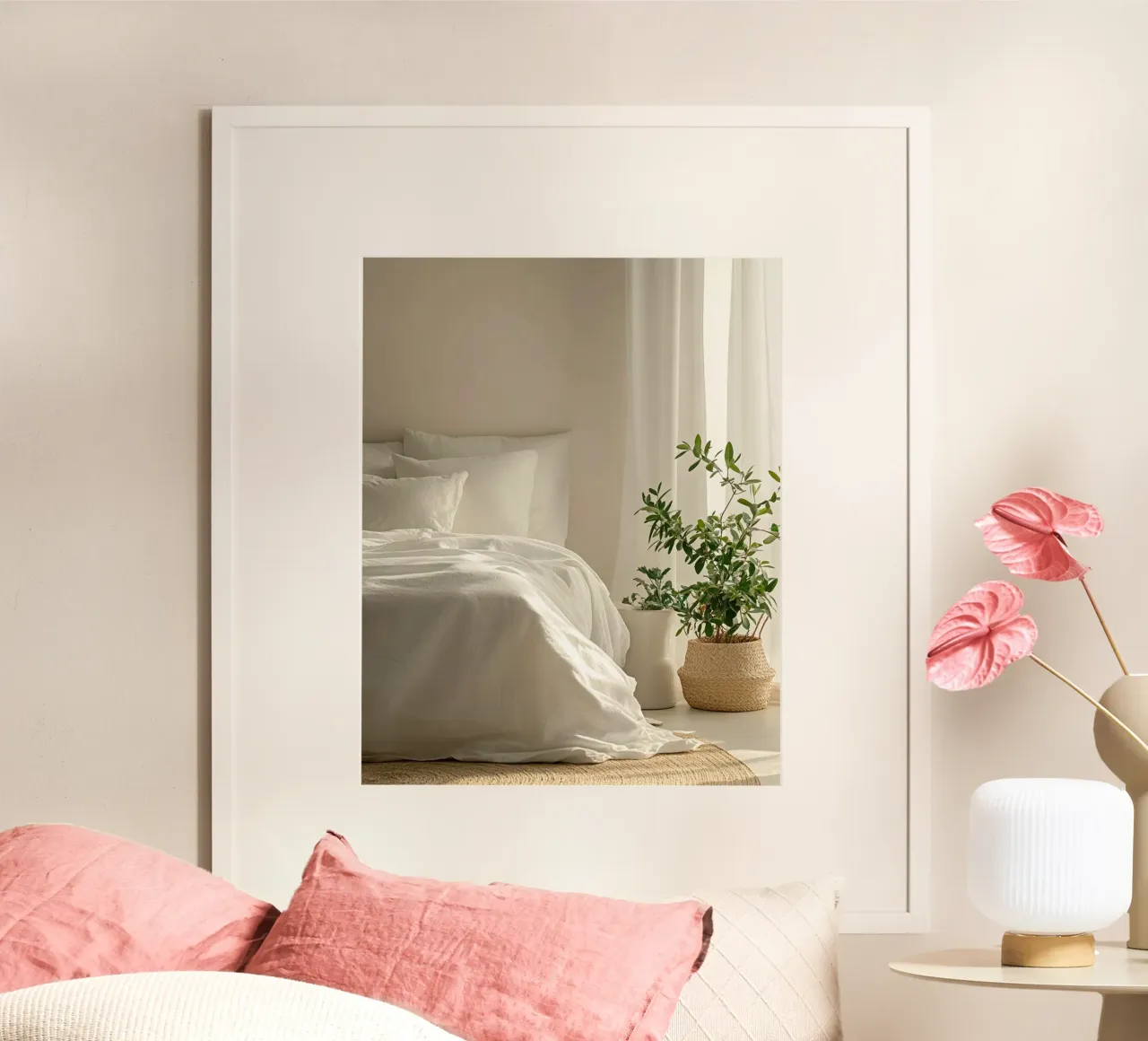 Verde lussureggiante poster con telaio in alluminio da PhotoVibe Decor