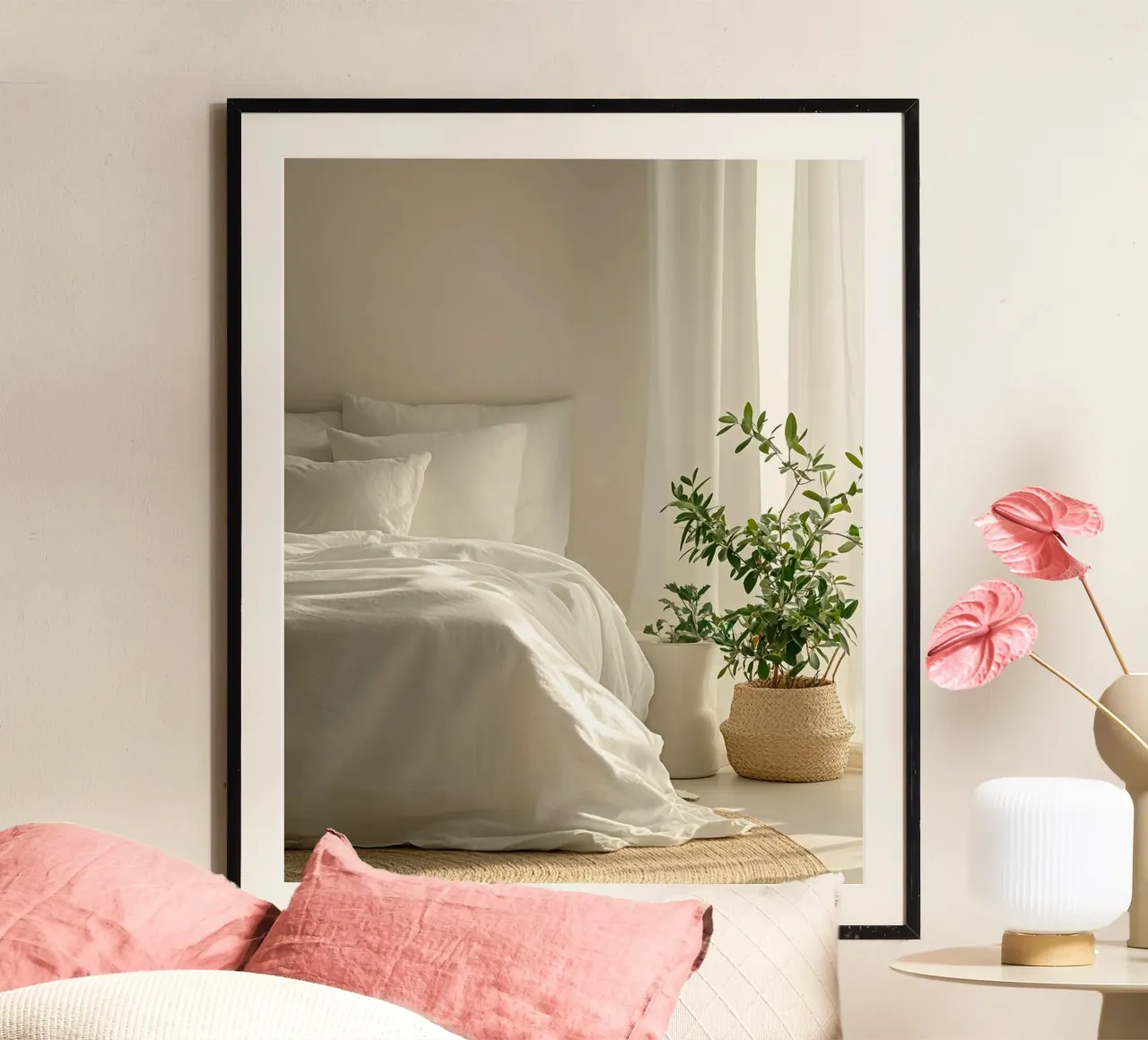 Verde lussureggiante poster con telaio in alluminio da PhotoVibe Decor