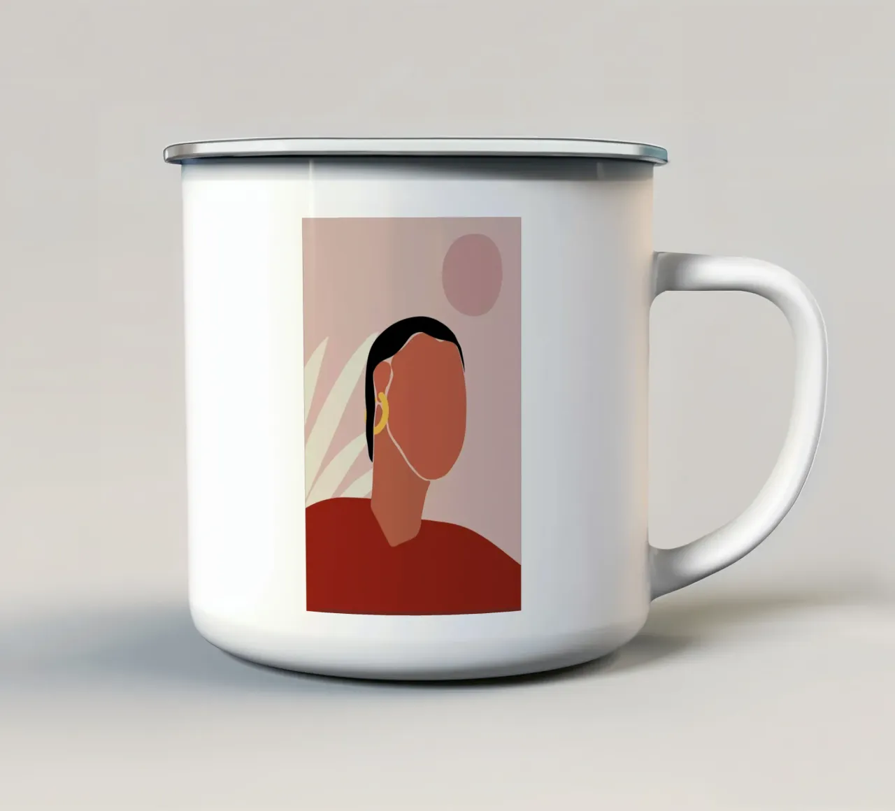 Portrait II tazza in smalto da Pure