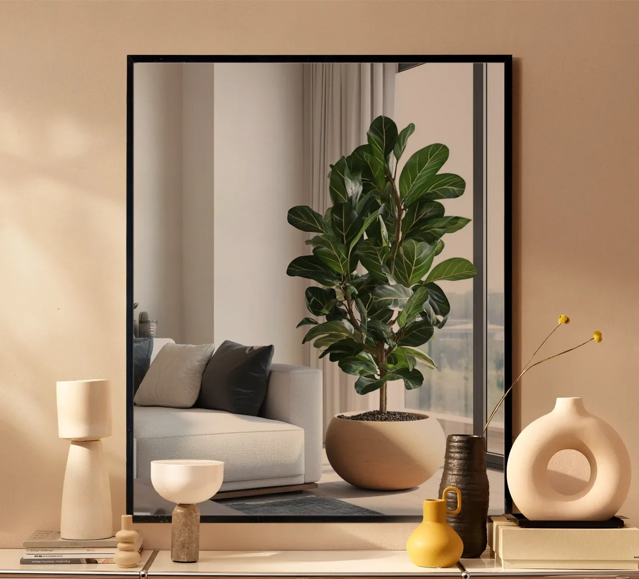 Verde lussureggiante poster con telaio in alluminio da PhotoVibe Decor