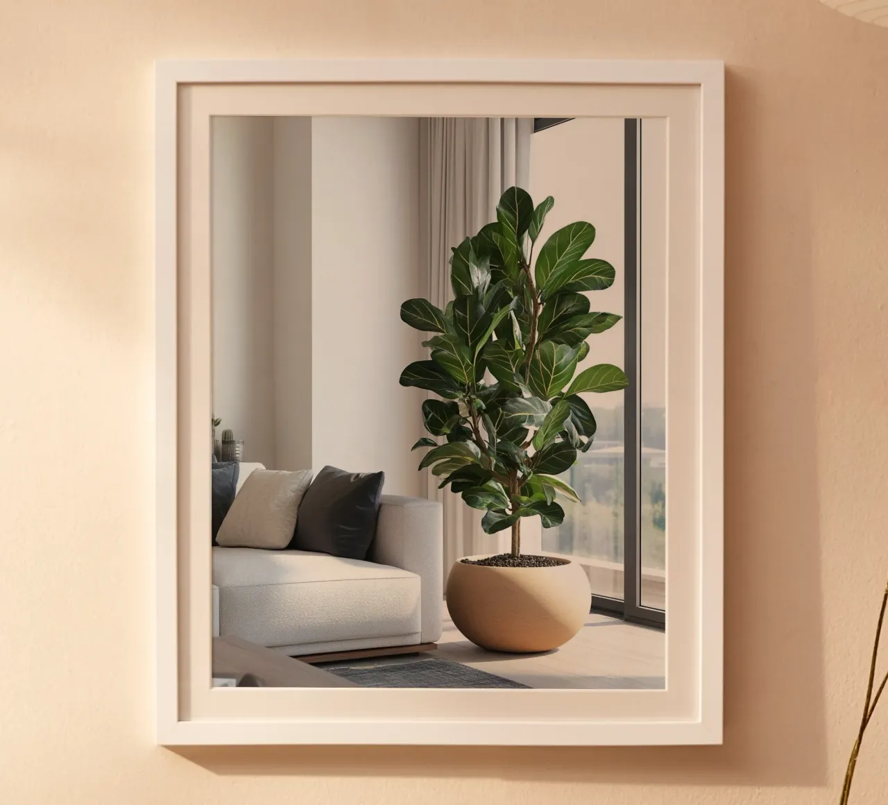 Verde lussureggiante poster con telaio in alluminio da PhotoVibe Decor