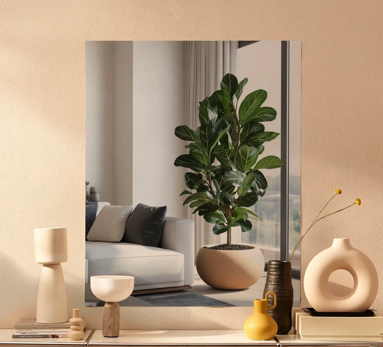 Verde lussureggiante poster con telaio in alluminio da PhotoVibe Decor