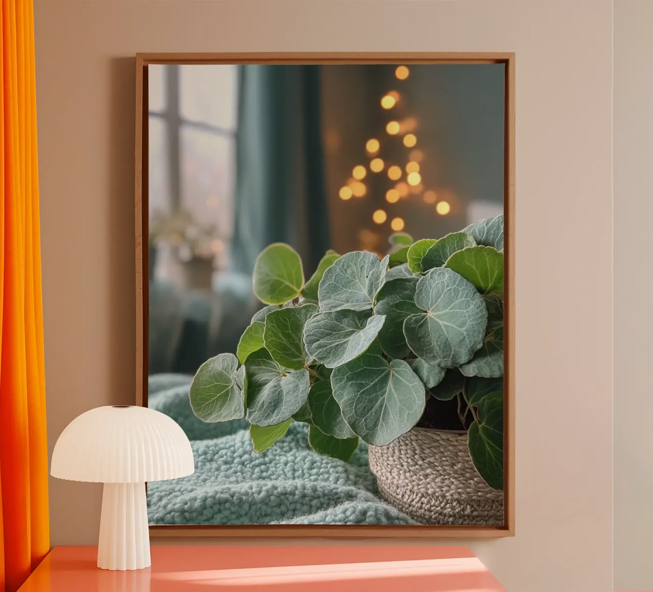 Verde lussureggiante tela con Cornice a cassetta da PhotoVibe Decor
