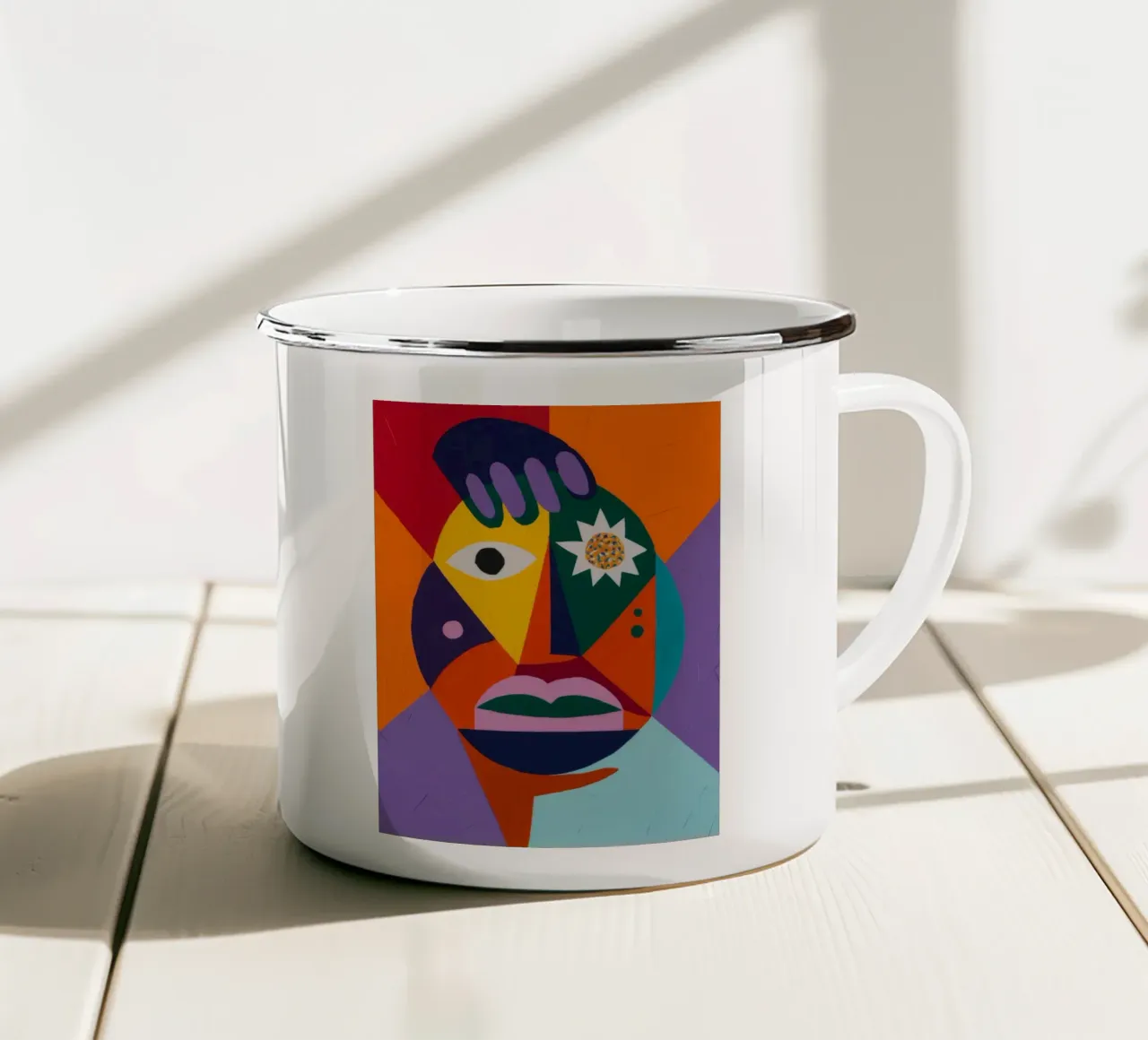 Prisma Viso Vibrante tazza in smalto da Lumi Eyes