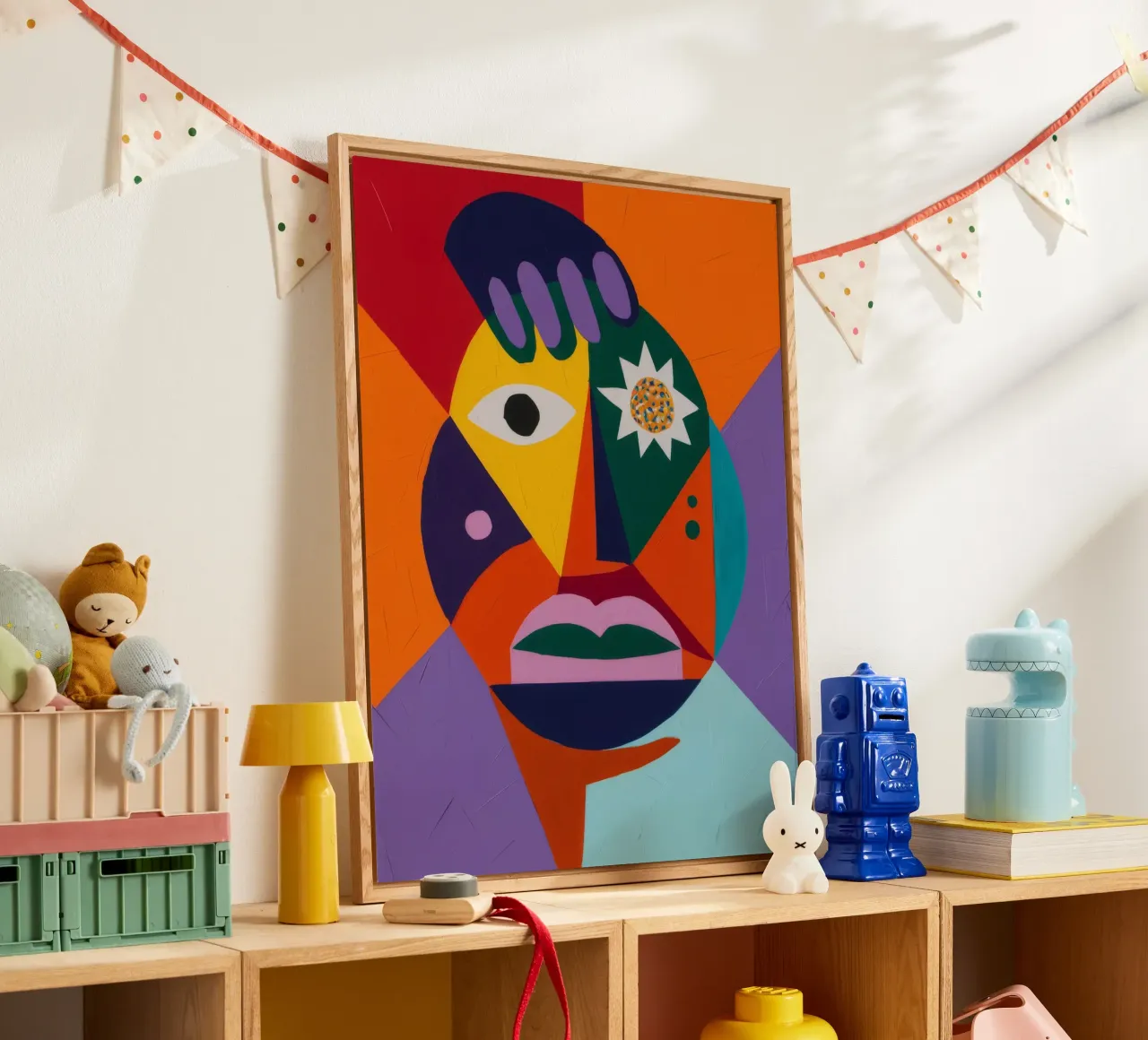 Prismengesicht Vibrant Acryl-Glas von Lumi Eyes