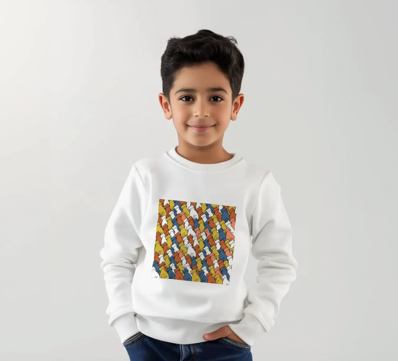 Curious Cats Colorful felpa bambino da Dharma