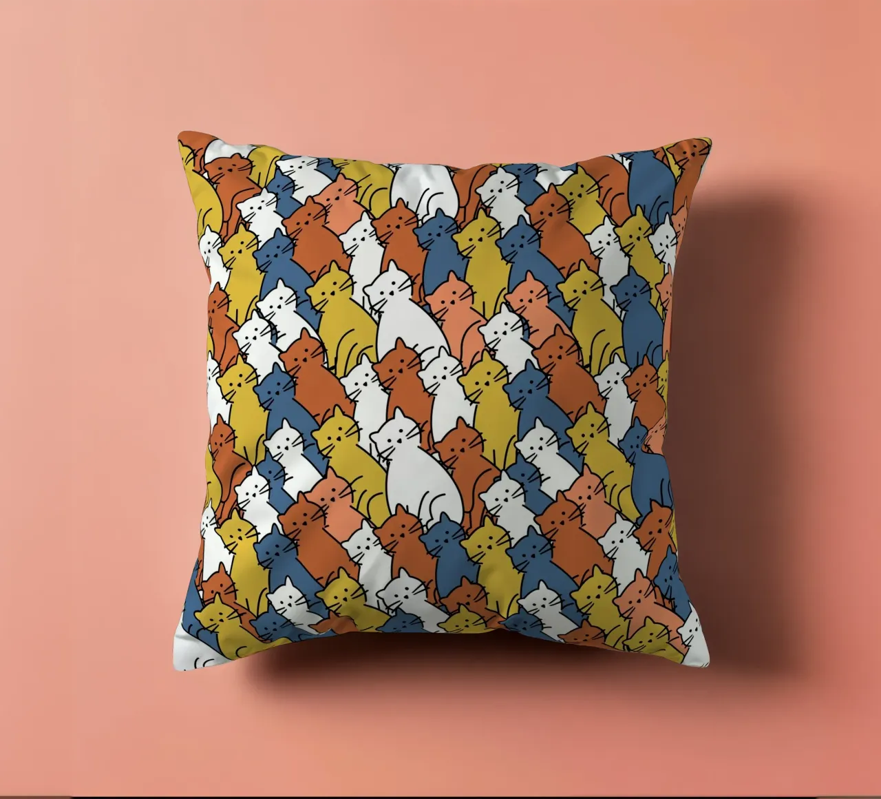 Curious Cats Colorful cuscino da Dharma