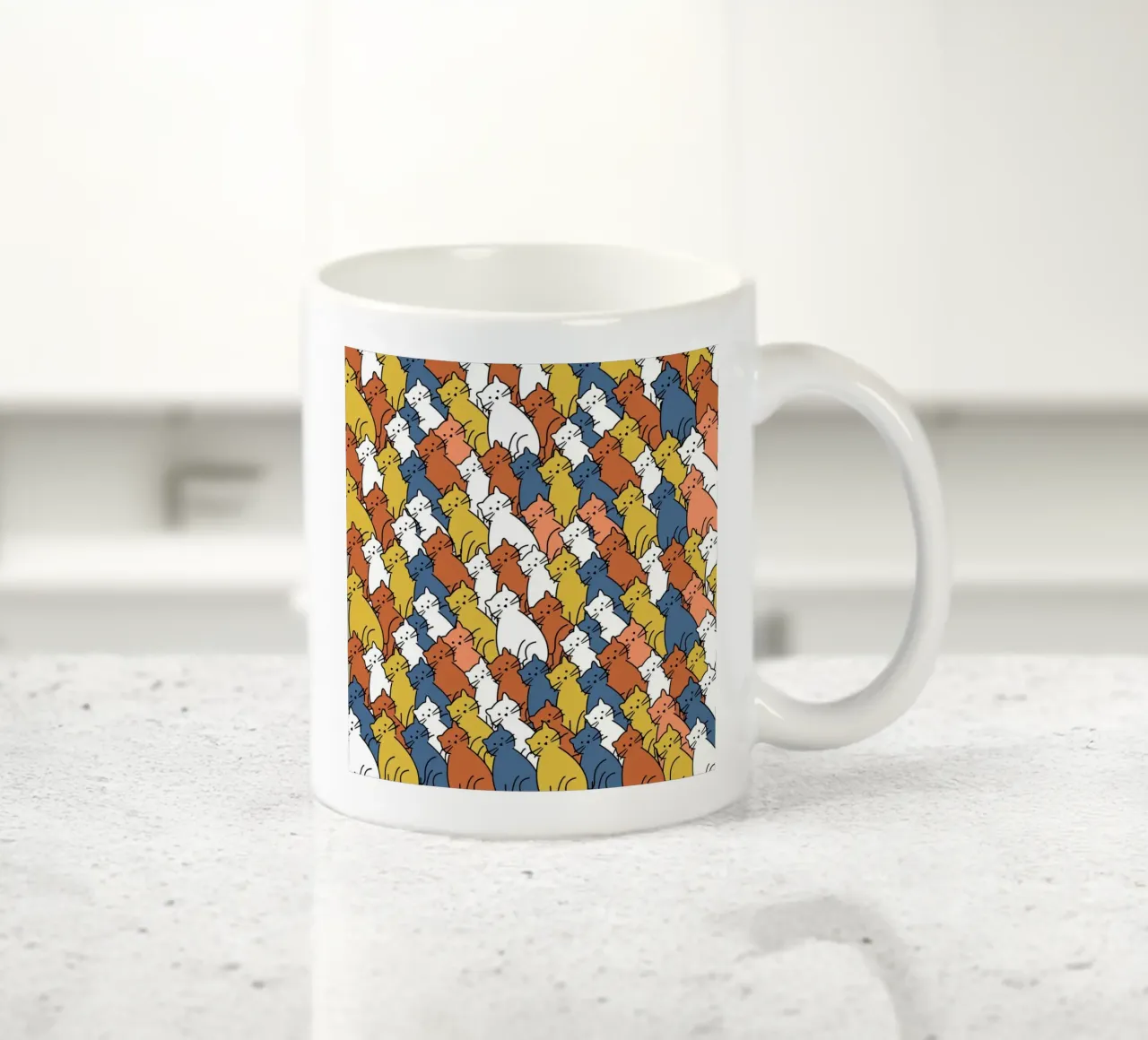 Curious Cats Colorful tazza in ceramica da Dharma