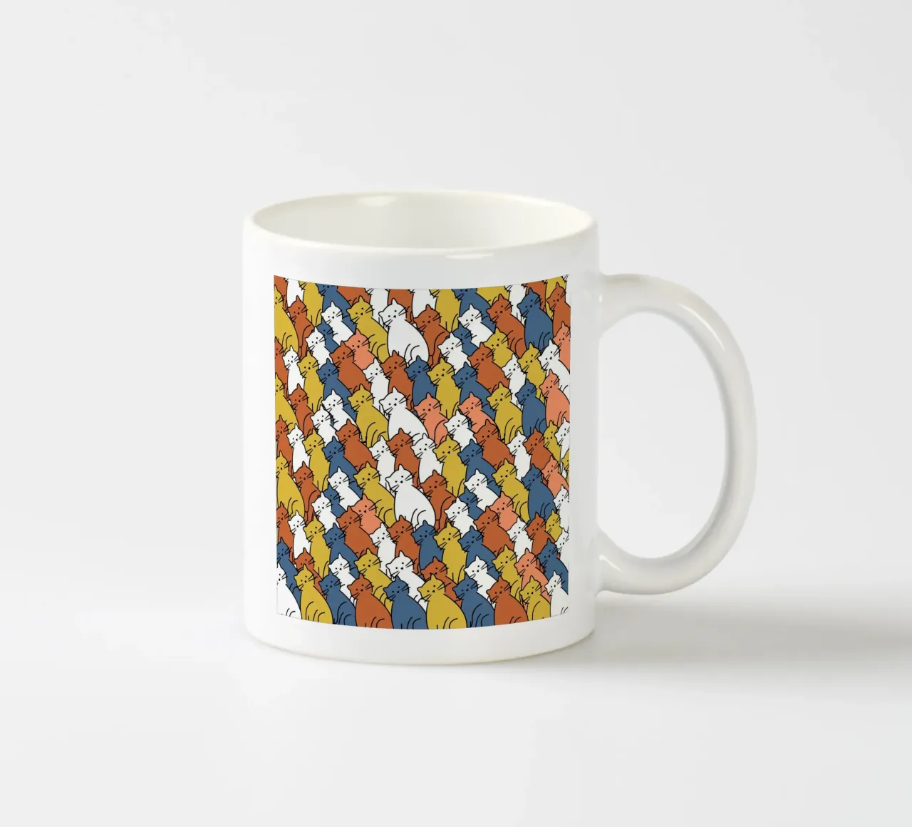 Curious Cats Colorful tazza in ceramica da Dharma